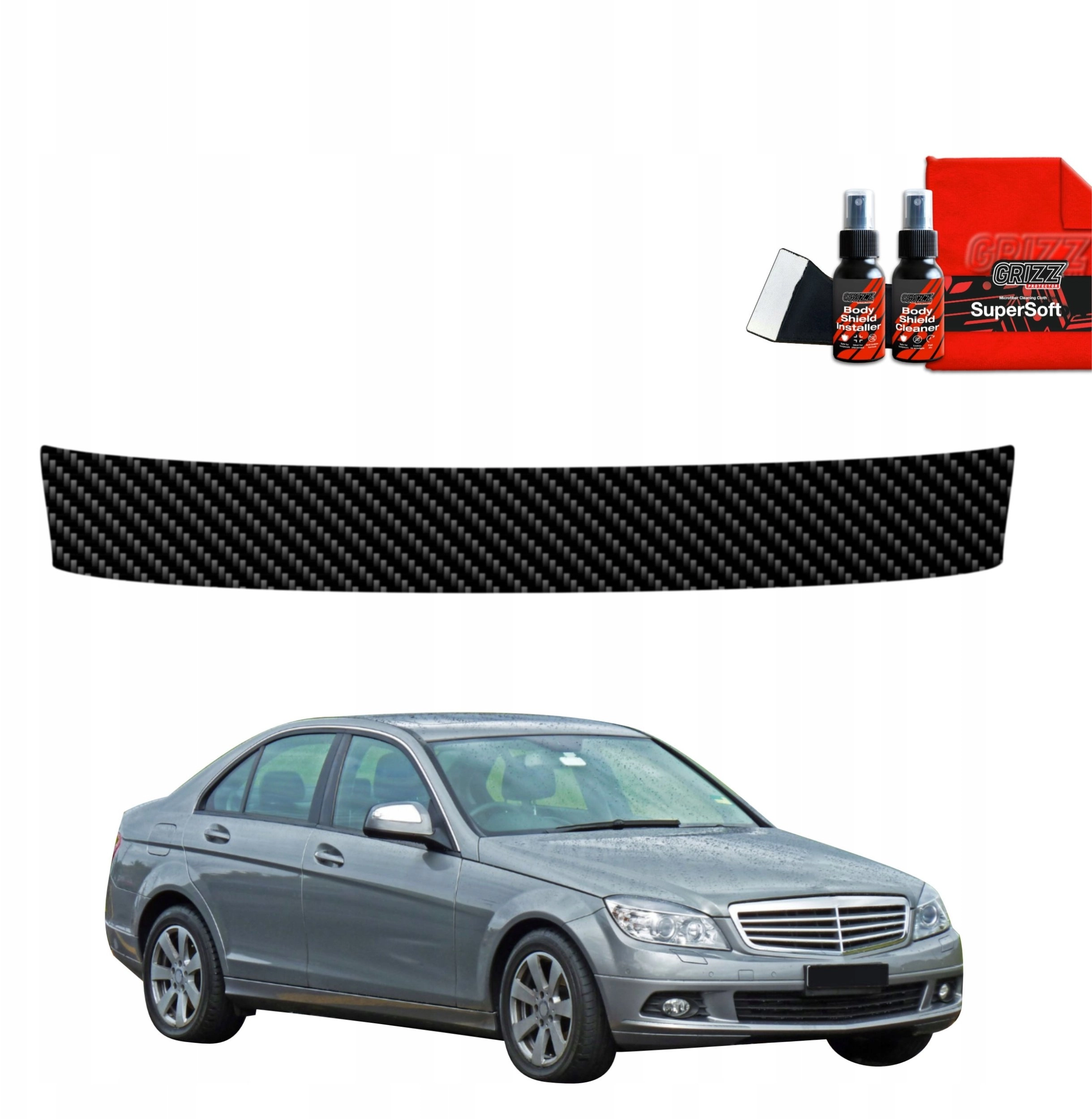 GrizzGlass GrizzGlass BodyShield carbon trunk sill
