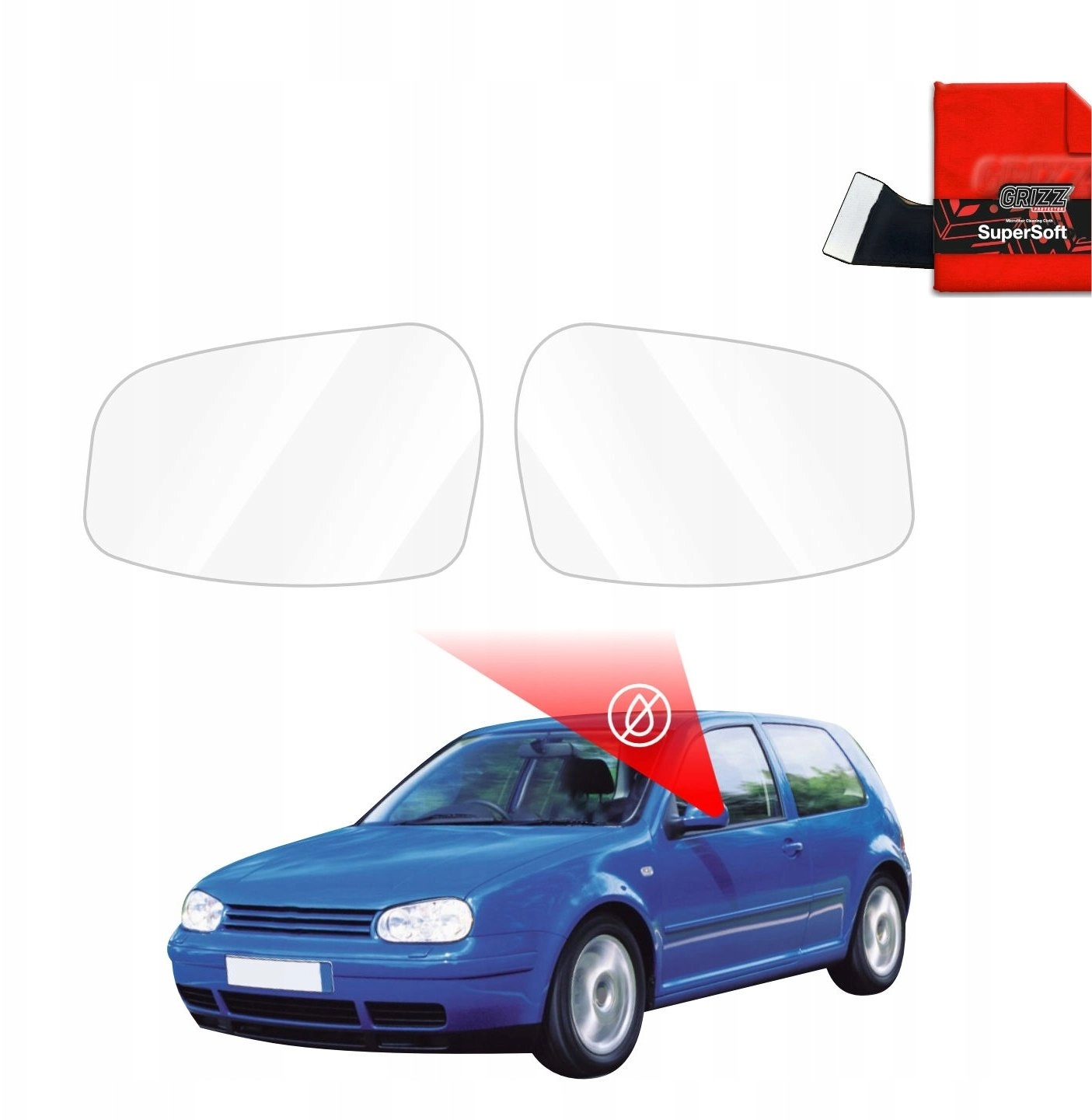 GrizzGlass GrizzGlass ZeroDrop Mirror Rain Cover