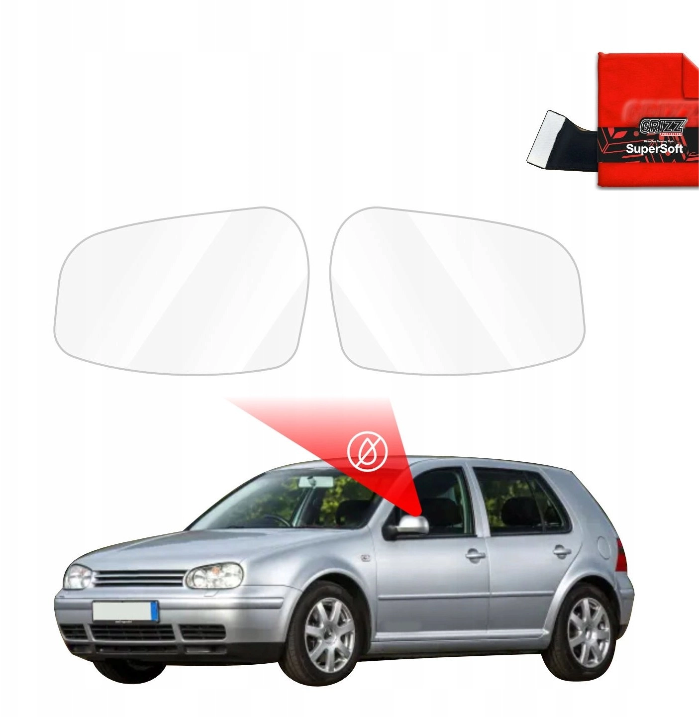 GrizzGlass GrizzGlass ZeroDrop mirror rain film