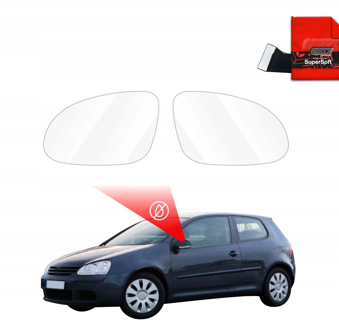GrizzGlass GrizzGlass ZeroDrop Mirror Rain Cover