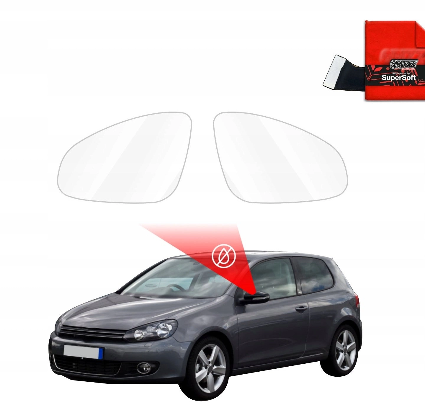 GrizzGlass GrizzGlass ZeroDrop Mirror Rain Cover