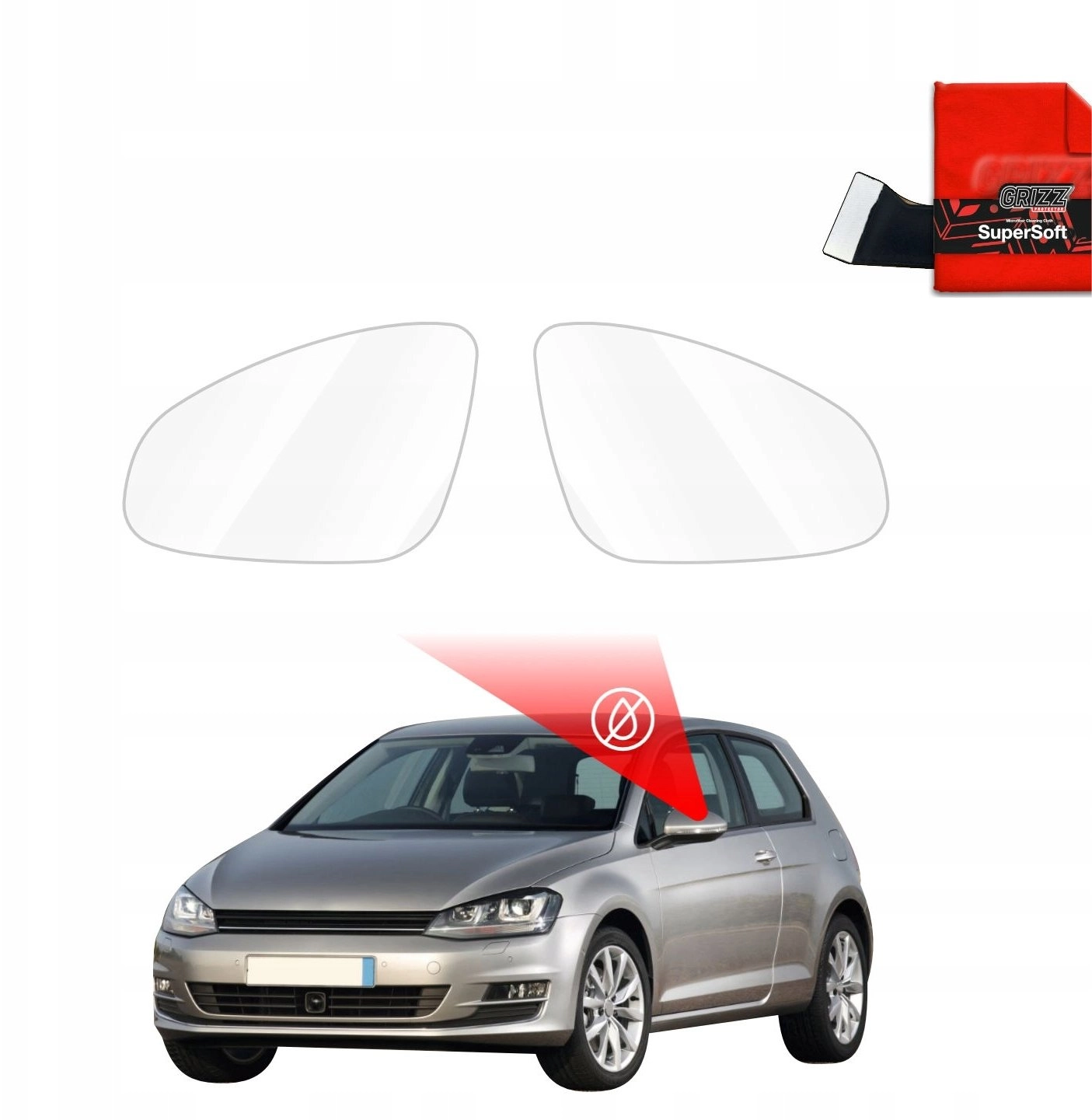 GrizzGlass GrizzGlass ZeroDrop Mirror Rain Cover
