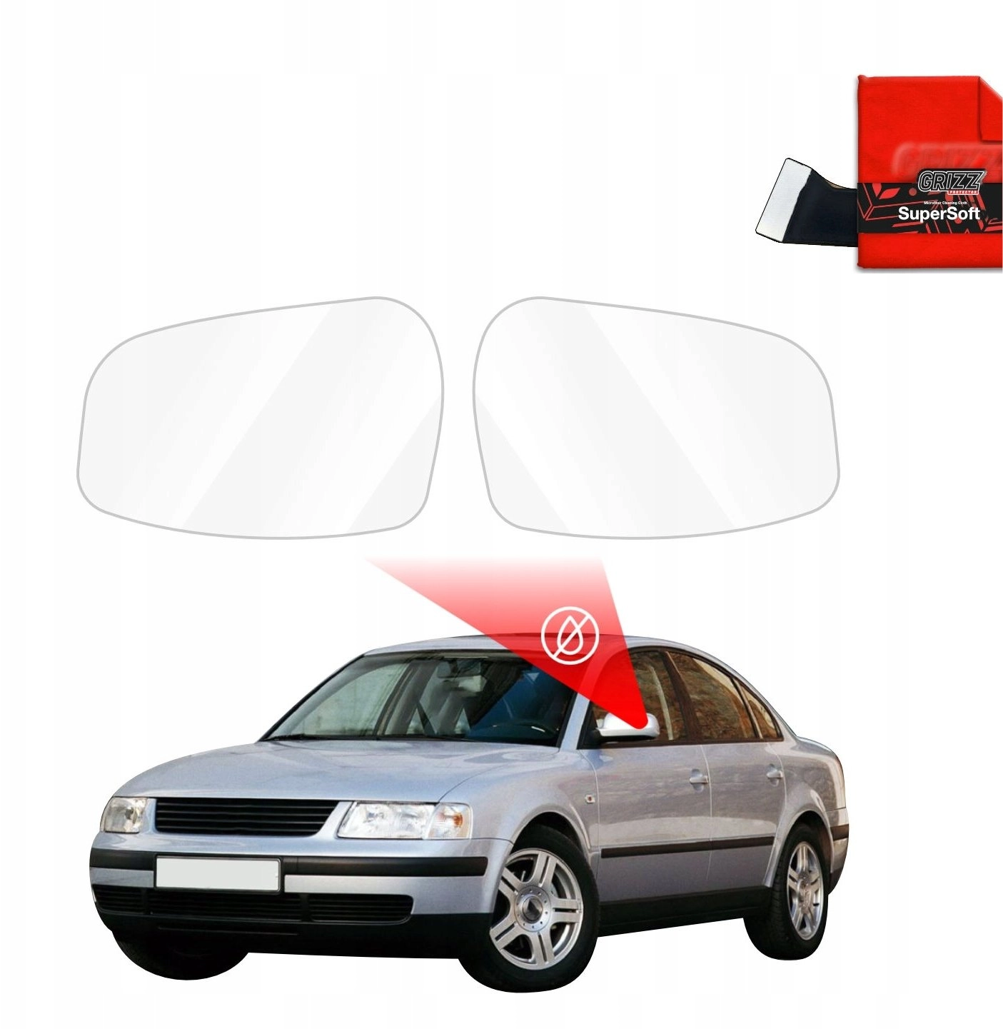GrizzGlass GrizzGlass ZeroDrop mirror rain film