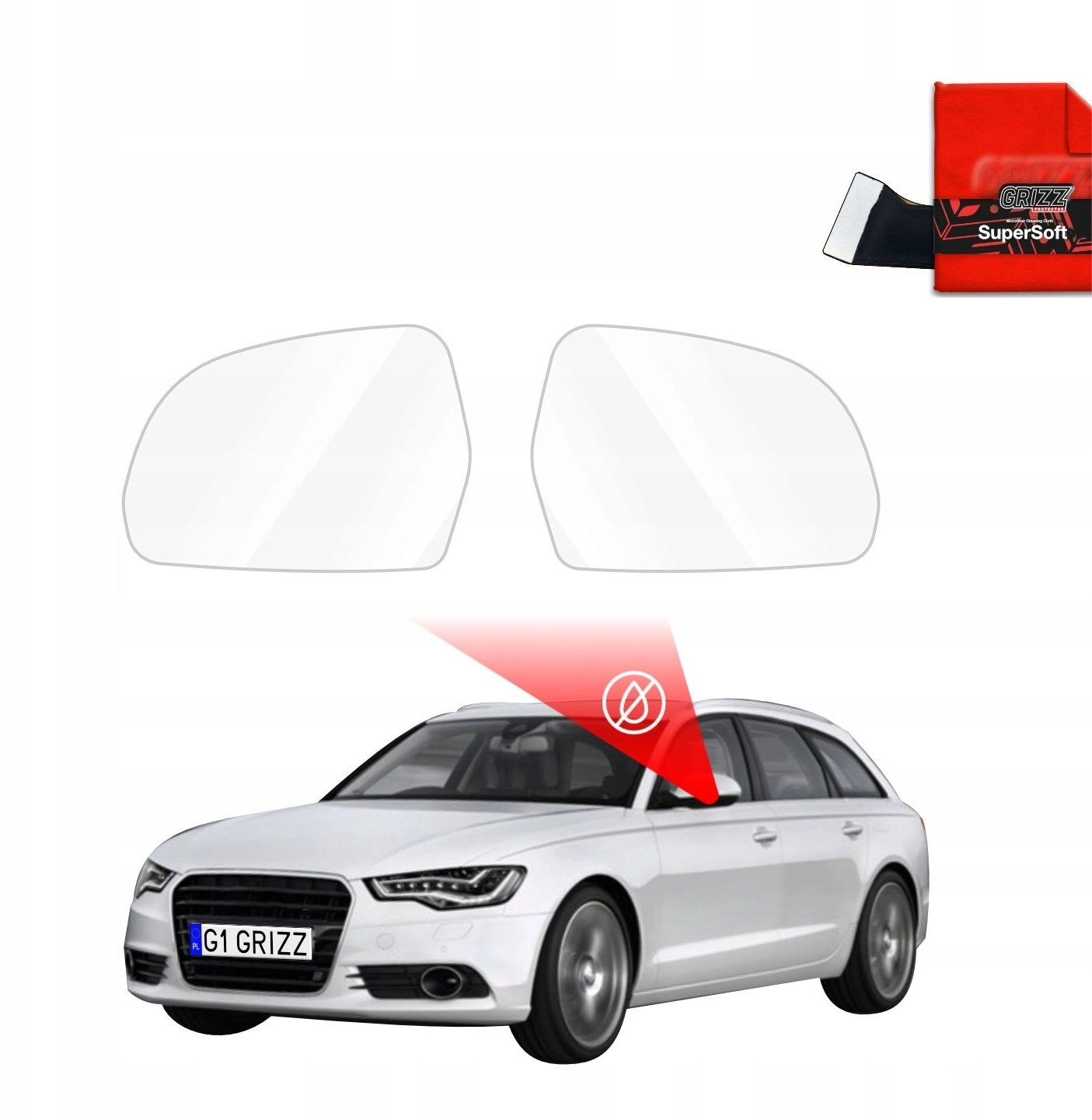 GrizzGlass GrizzGlass ZeroDrop rainproof mirror foil