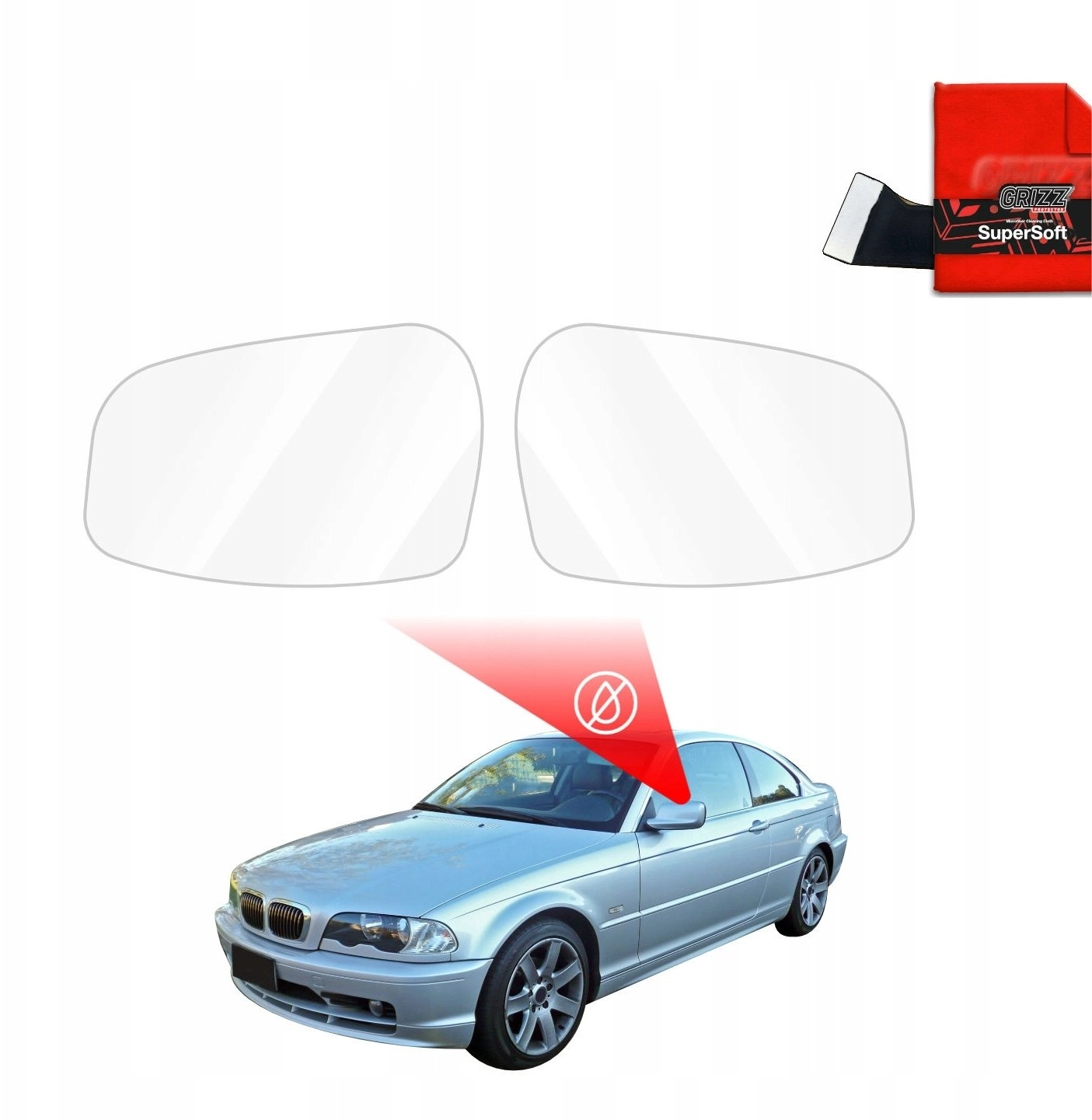 GrizzGlass GrizzGlass ZeroDrop Mirror Rain Cover