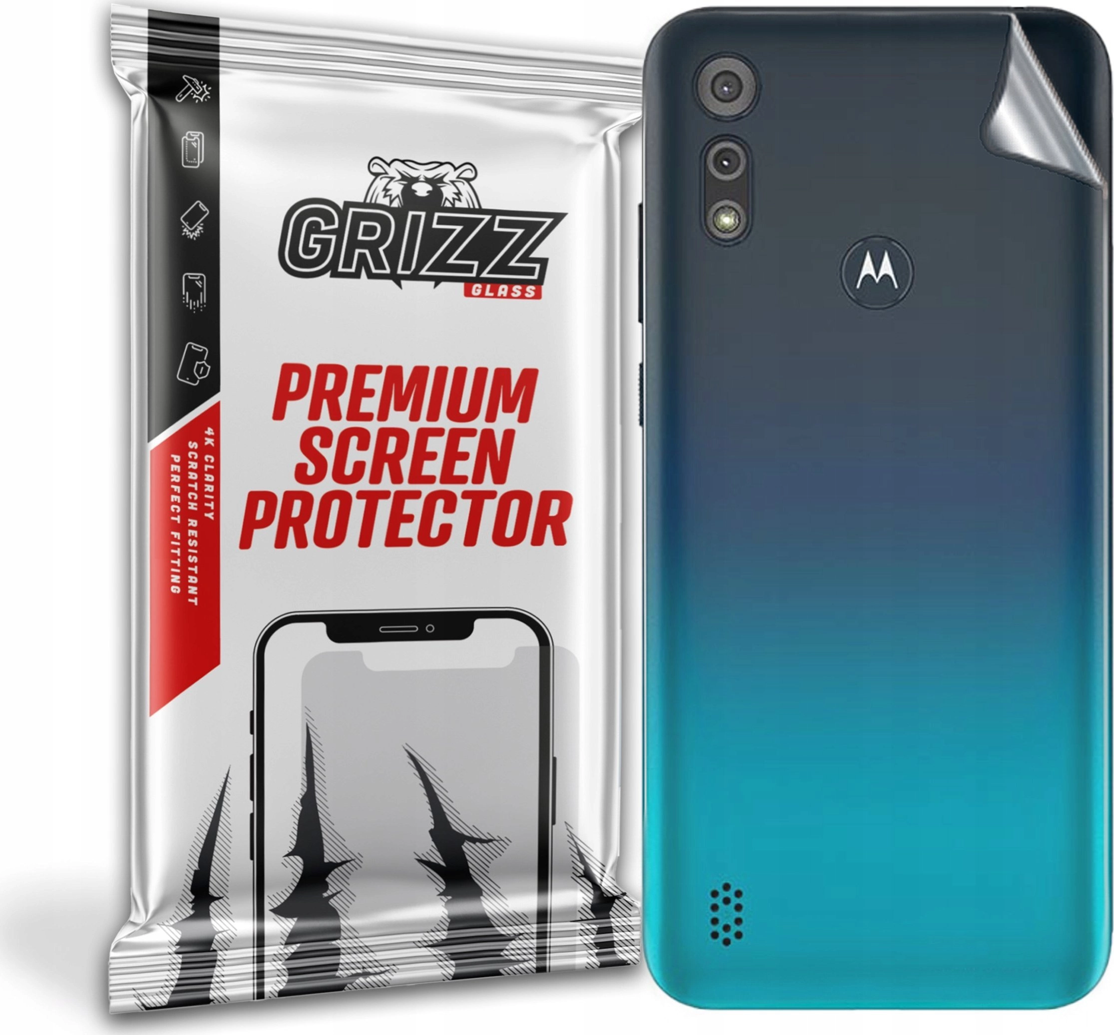 GrizzGlass Folia na tył Grizz Motorola