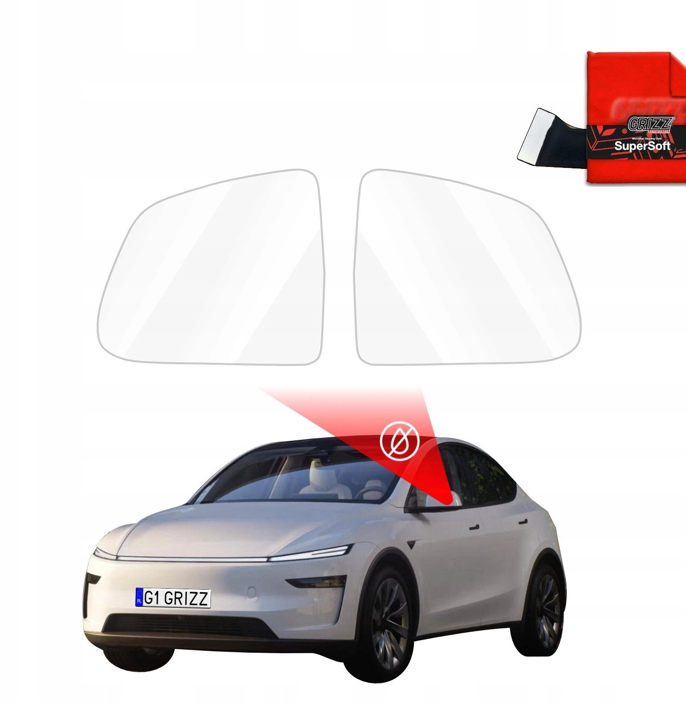 GrizzGlass GrizzGlass ZeroDrop Mirror Rain Cover