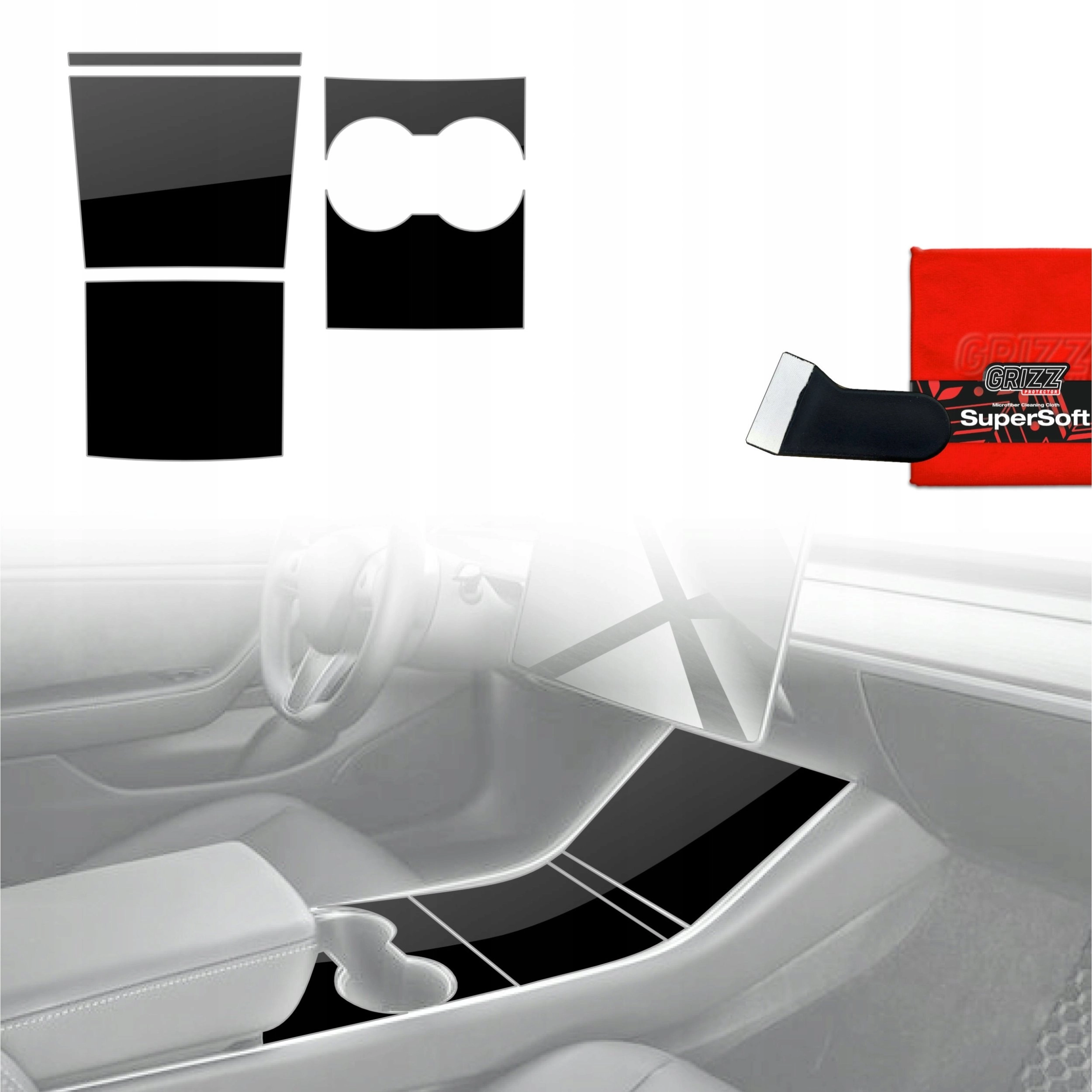 GrizzGlass GrizzGlass PianoSkin Glossy interior foil
