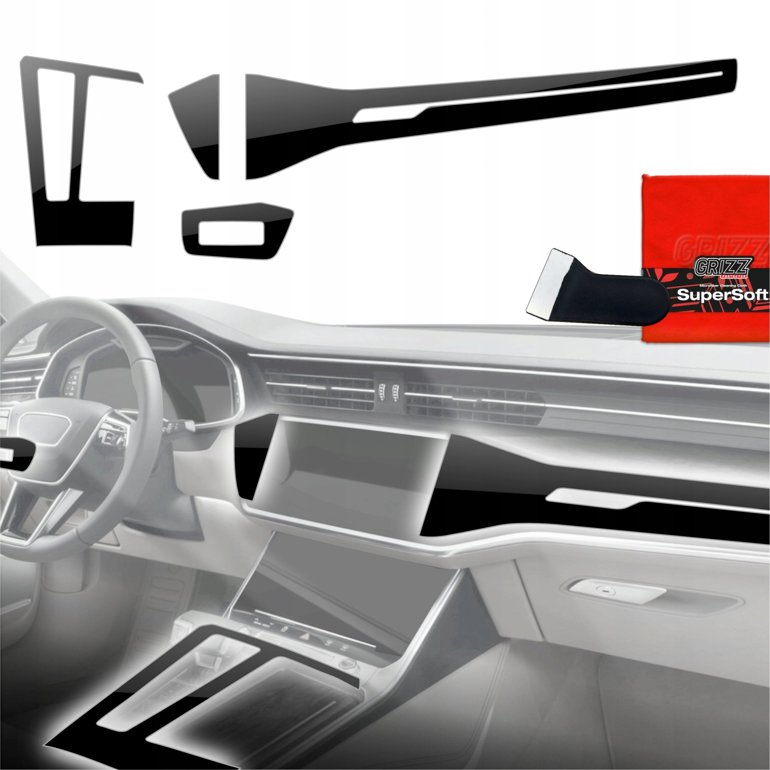 GrizzGlass GrizzGlass PianoSkin Glossy interior foil