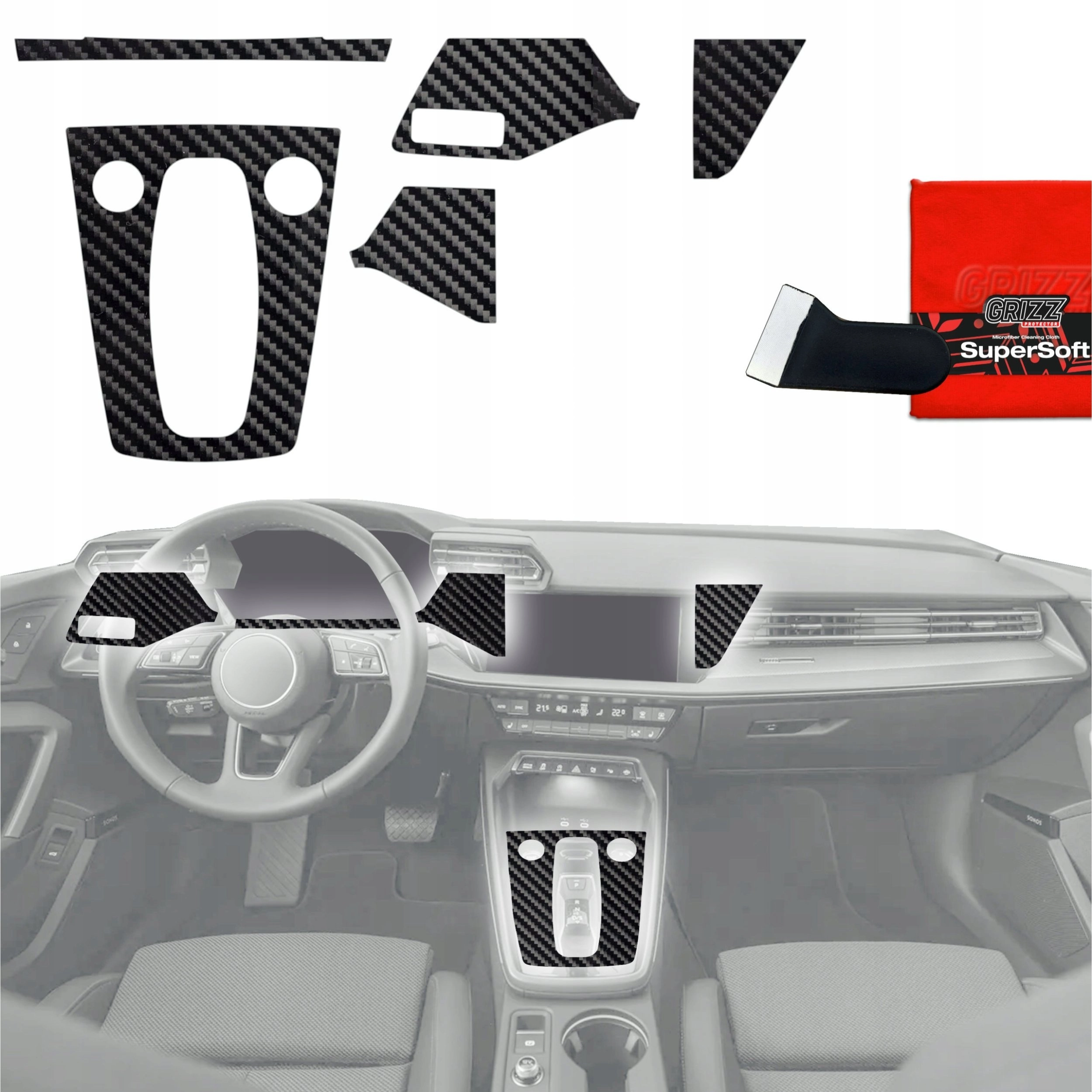 GrizzGlass GrizzGlass PianoSkin Glossy interior foil