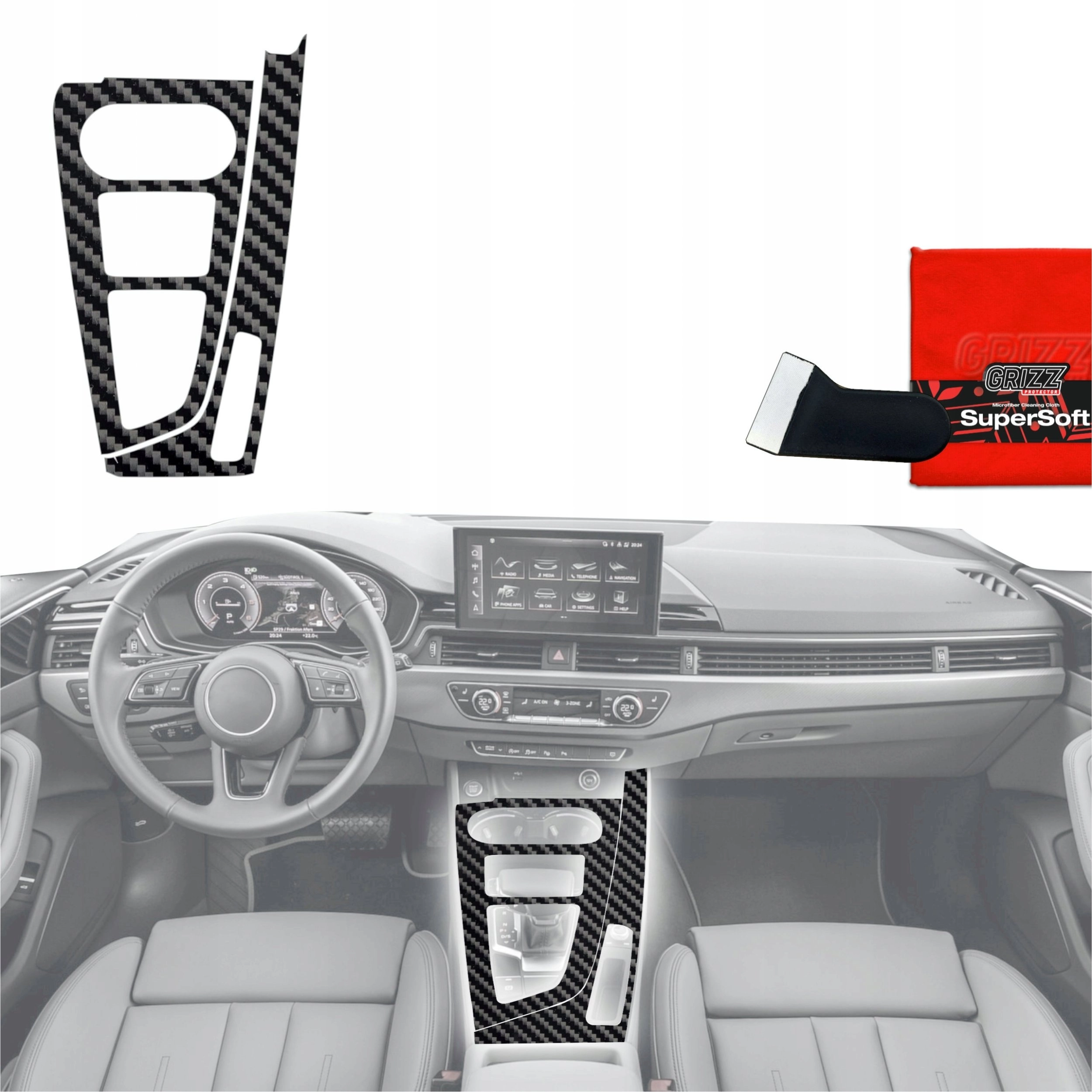 GrizzGlass GrizzGlass PianoSkin Glossy interior foil