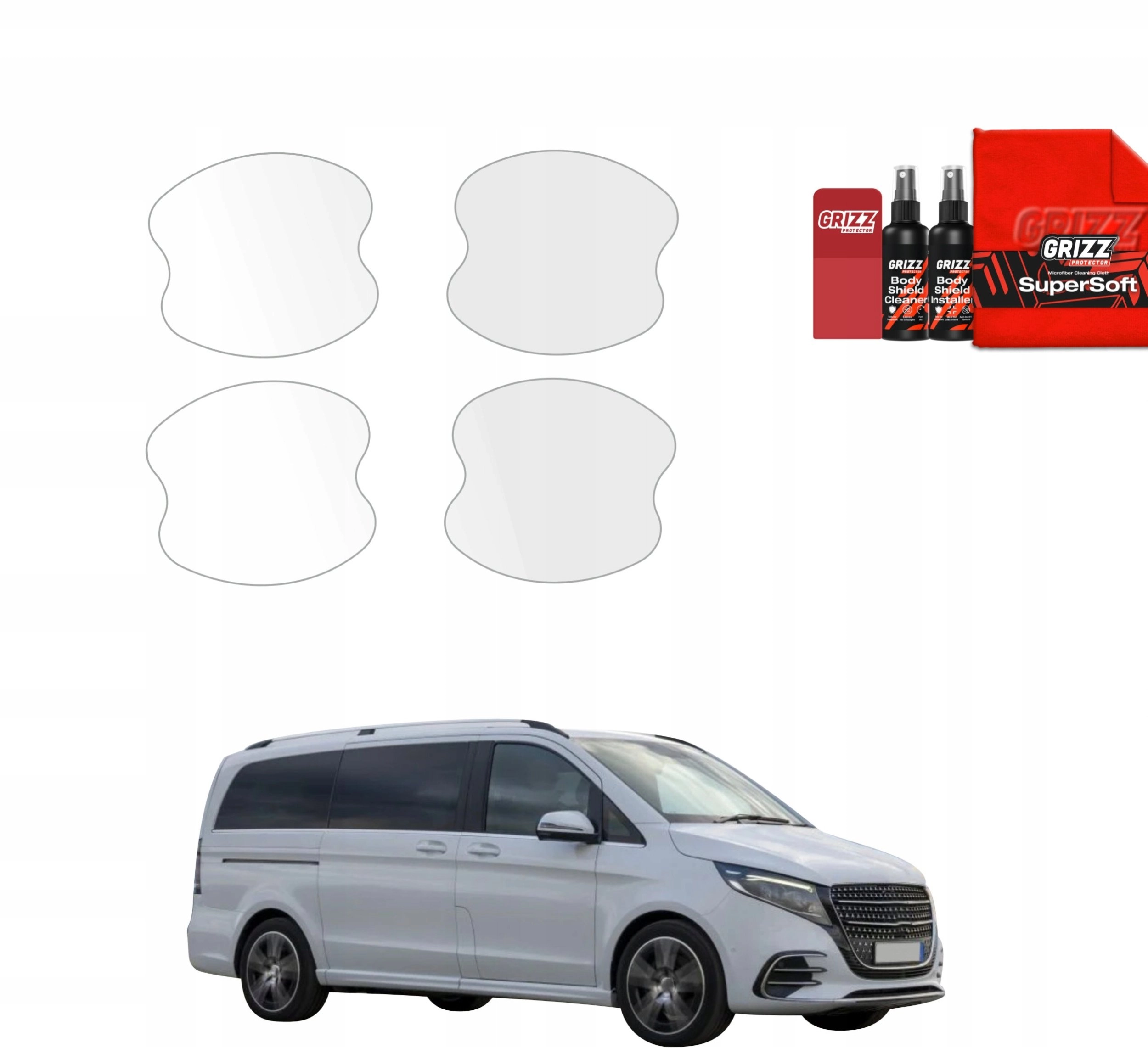 GrizzGlass Protective foil for door handles