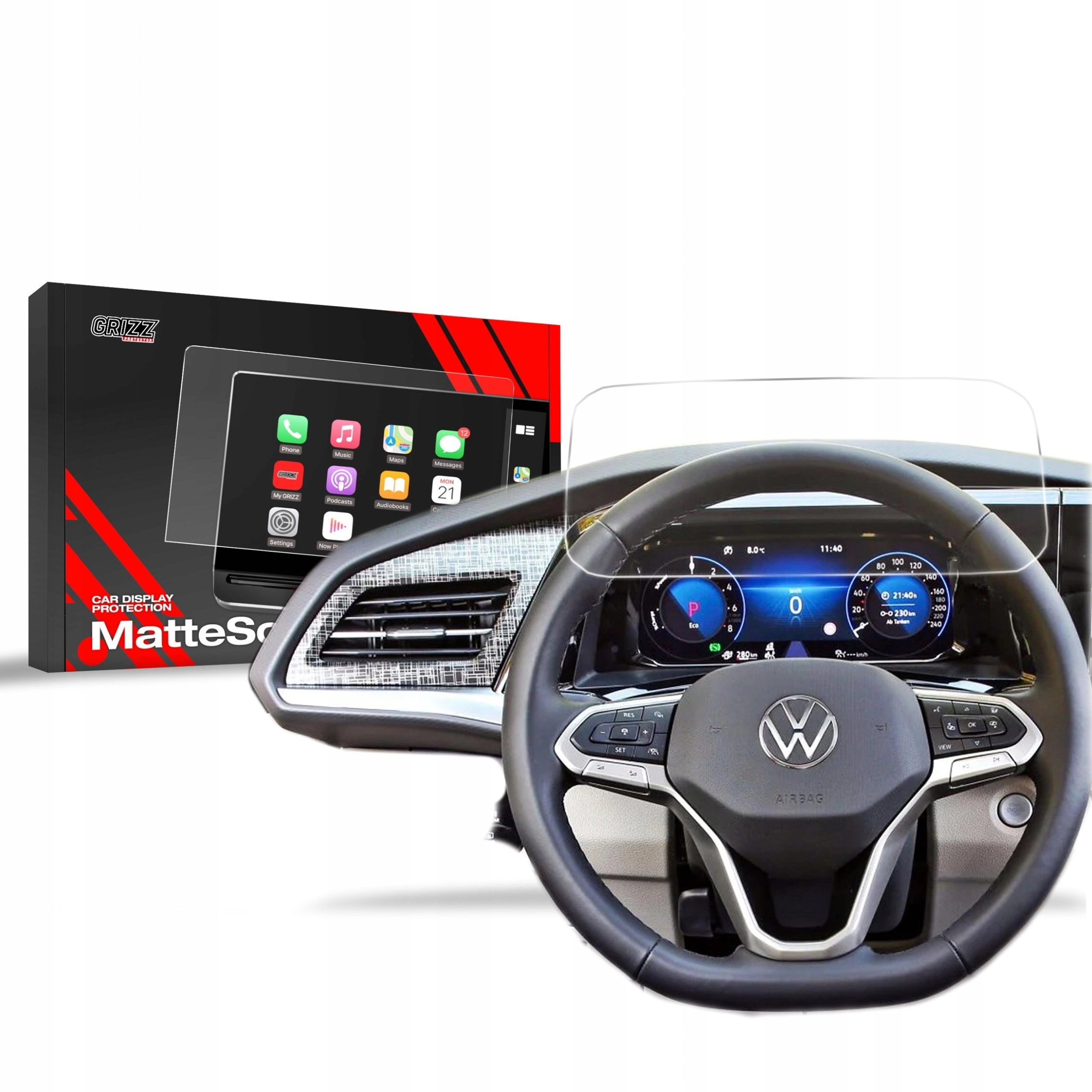 GrizzGlass GrizzGlass CarDisplay Protection matte foil