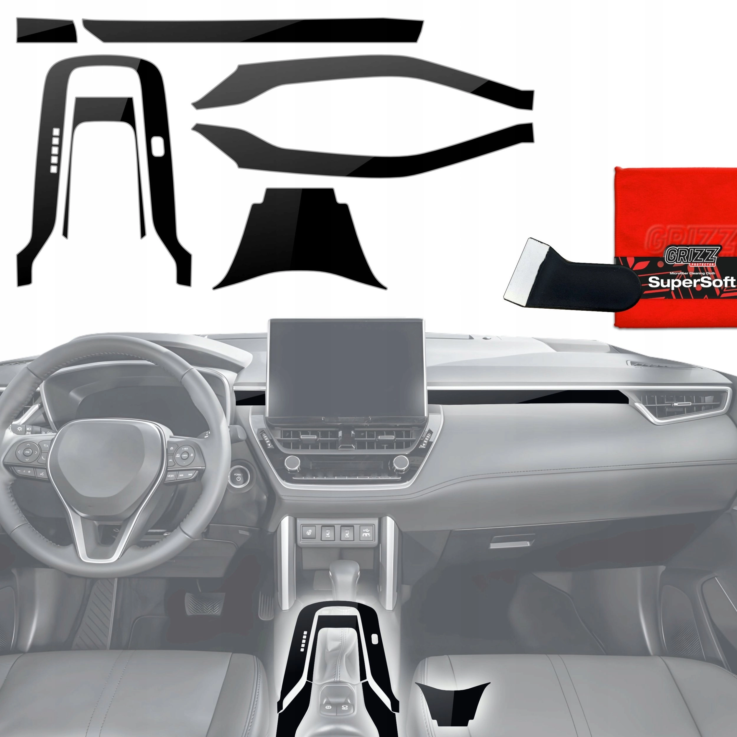 GrizzGlass GrizzGlass PianoSkin Glossy interior foil