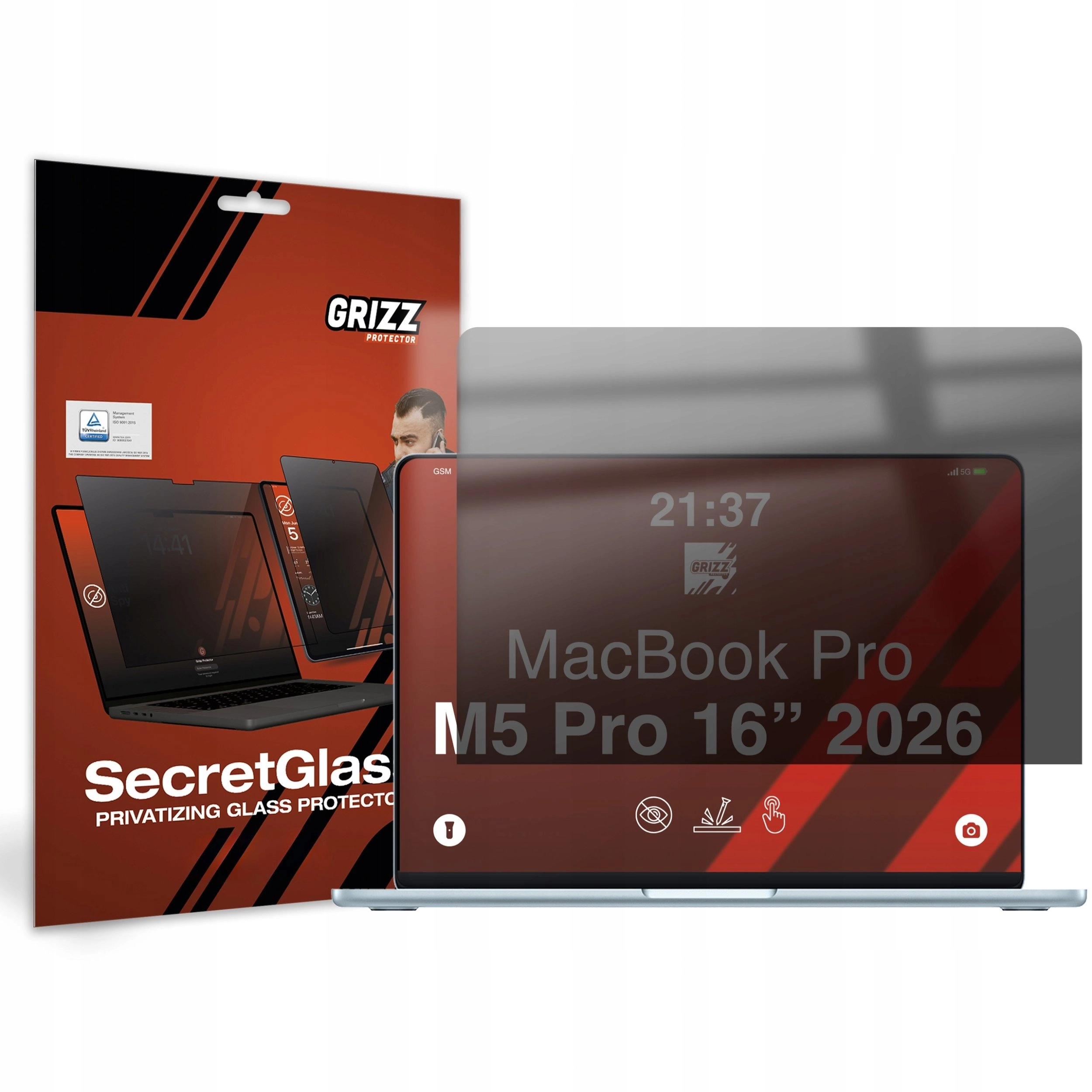 GrizzGlass Filter Matte GrizzGlass SecretGlass privacy
