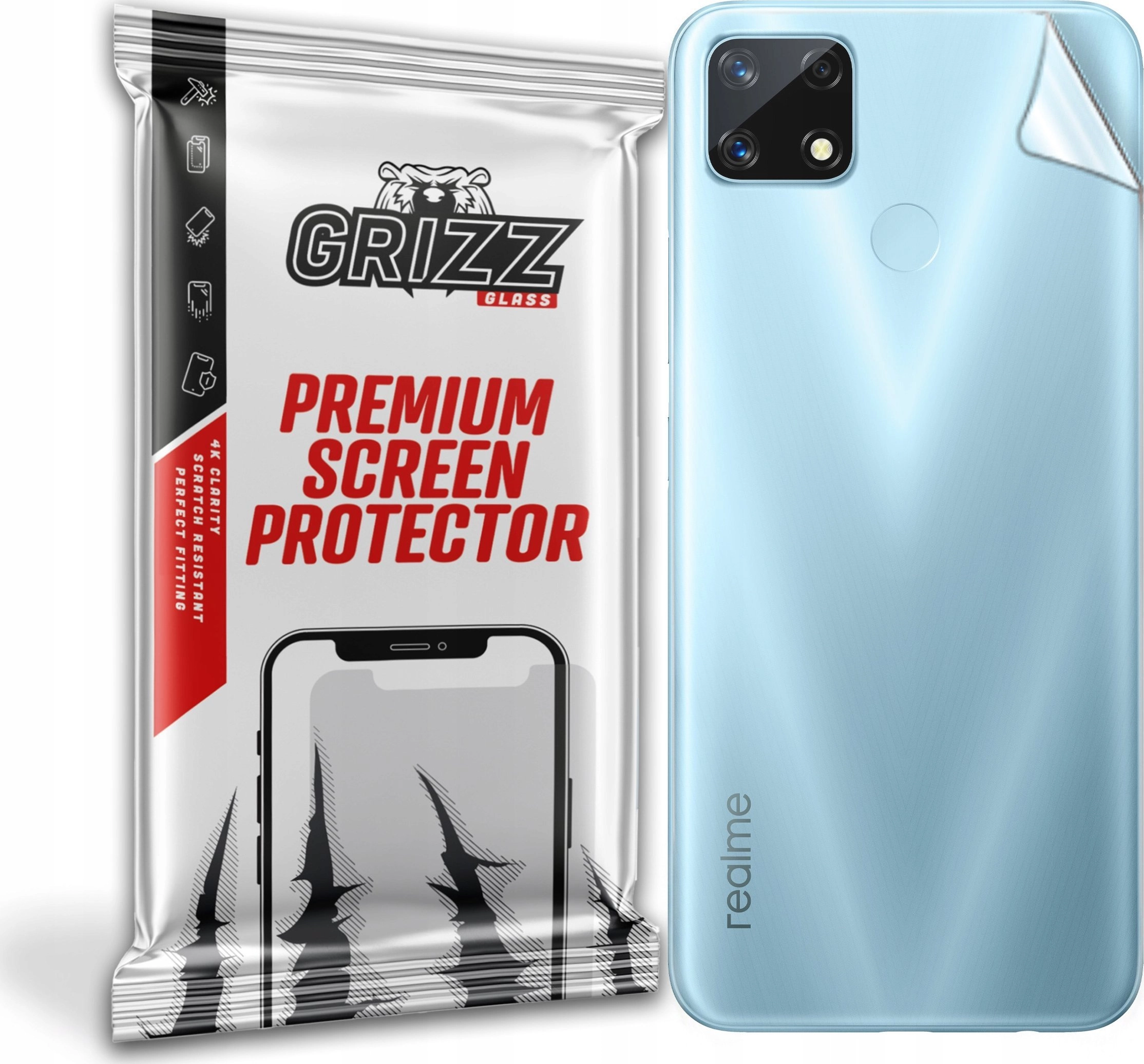 GrizzGlass Folia na tył Grizz Realme
