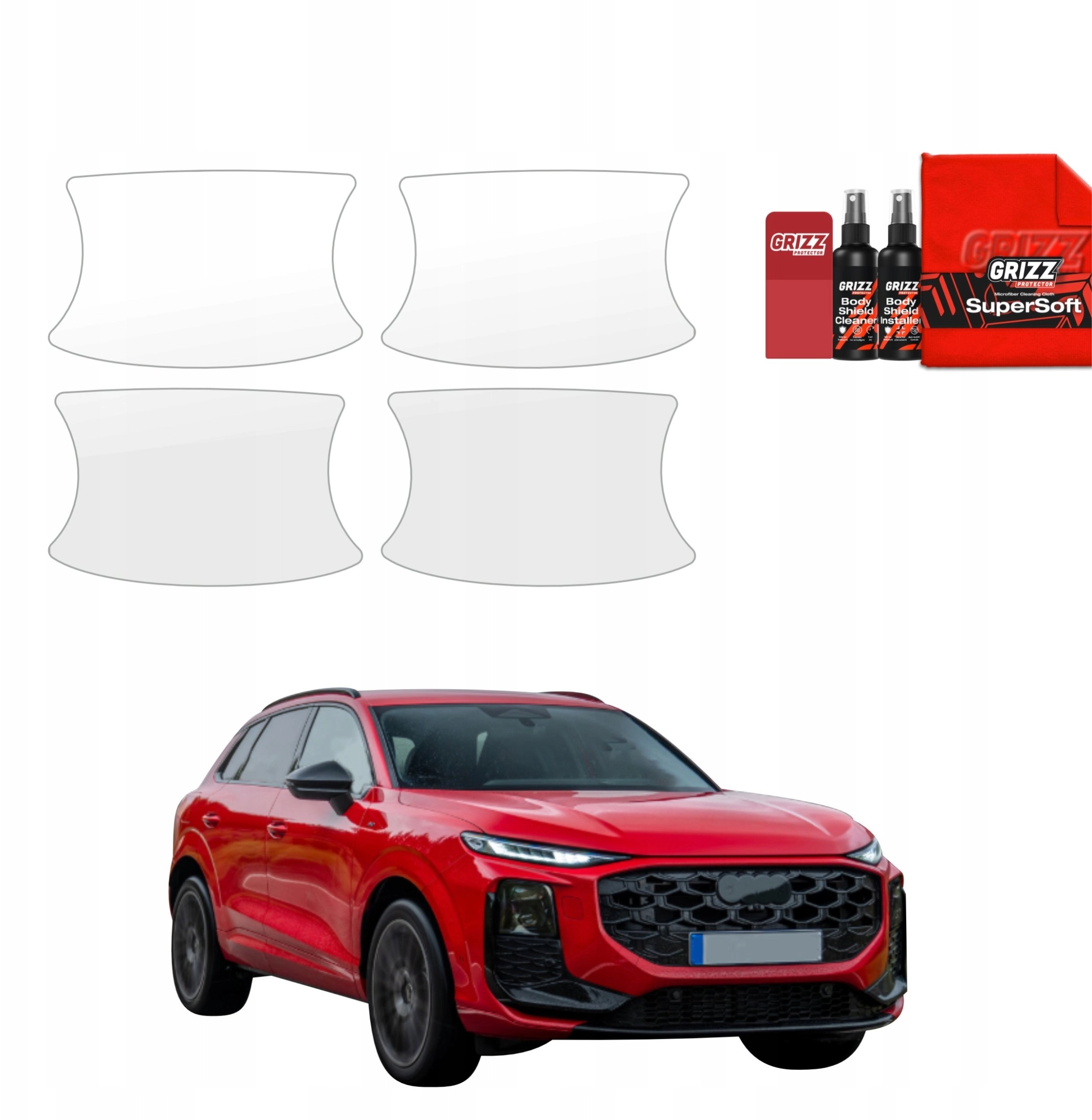 GrizzGlass Protective foil for door handles