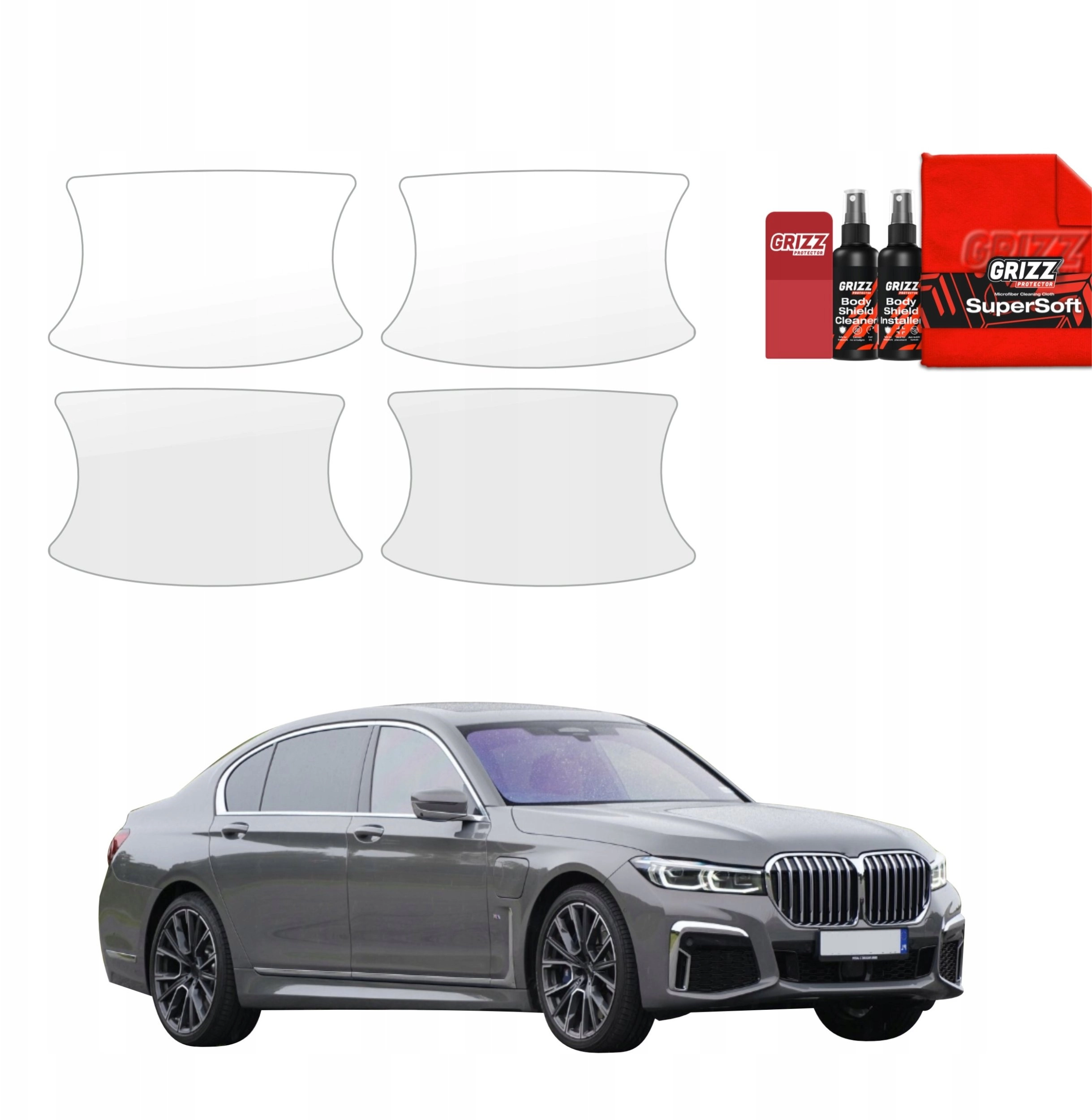 GrizzGlass Protective foil for door handles