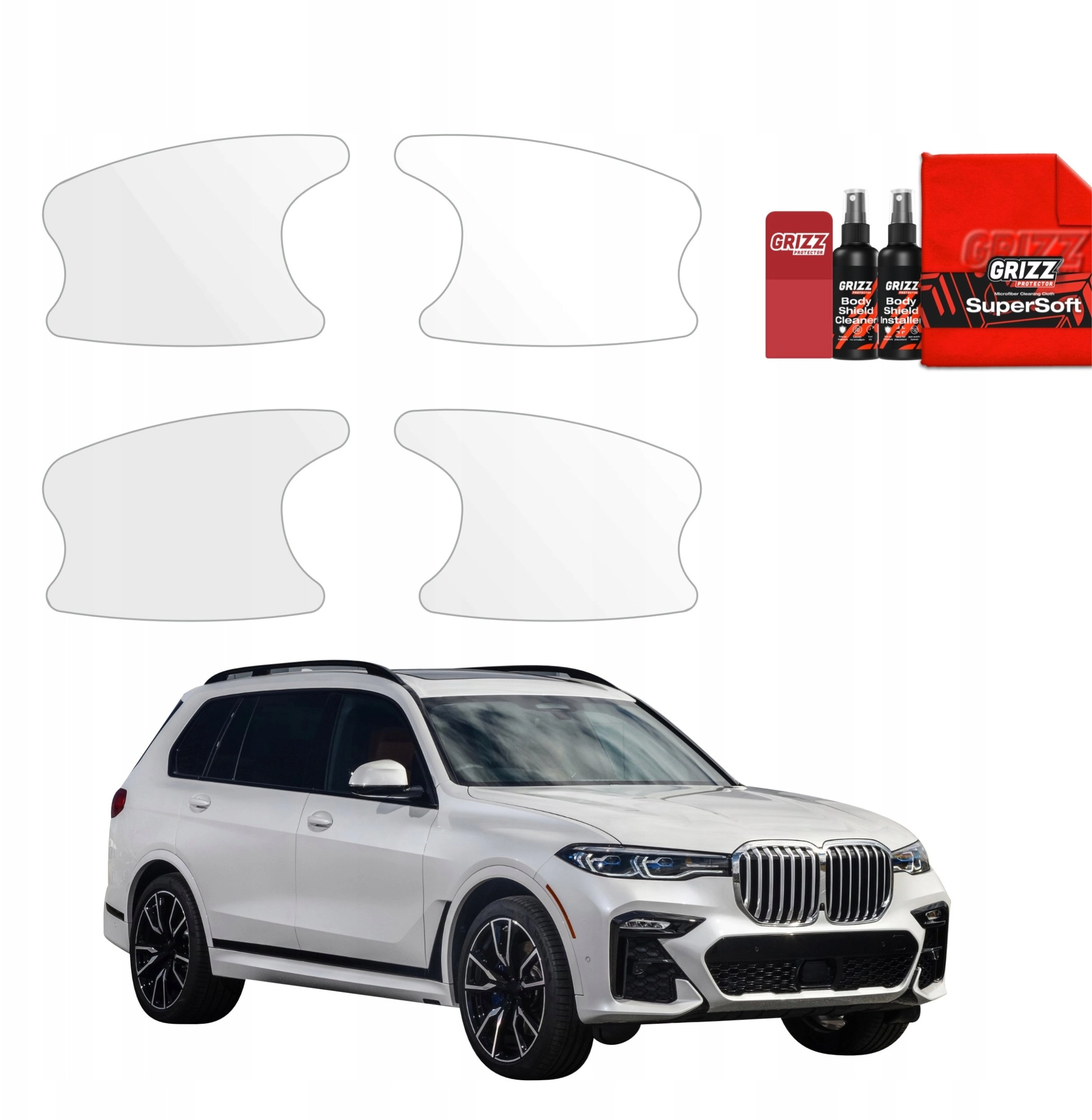 GrizzGlass Protective foil for door handles