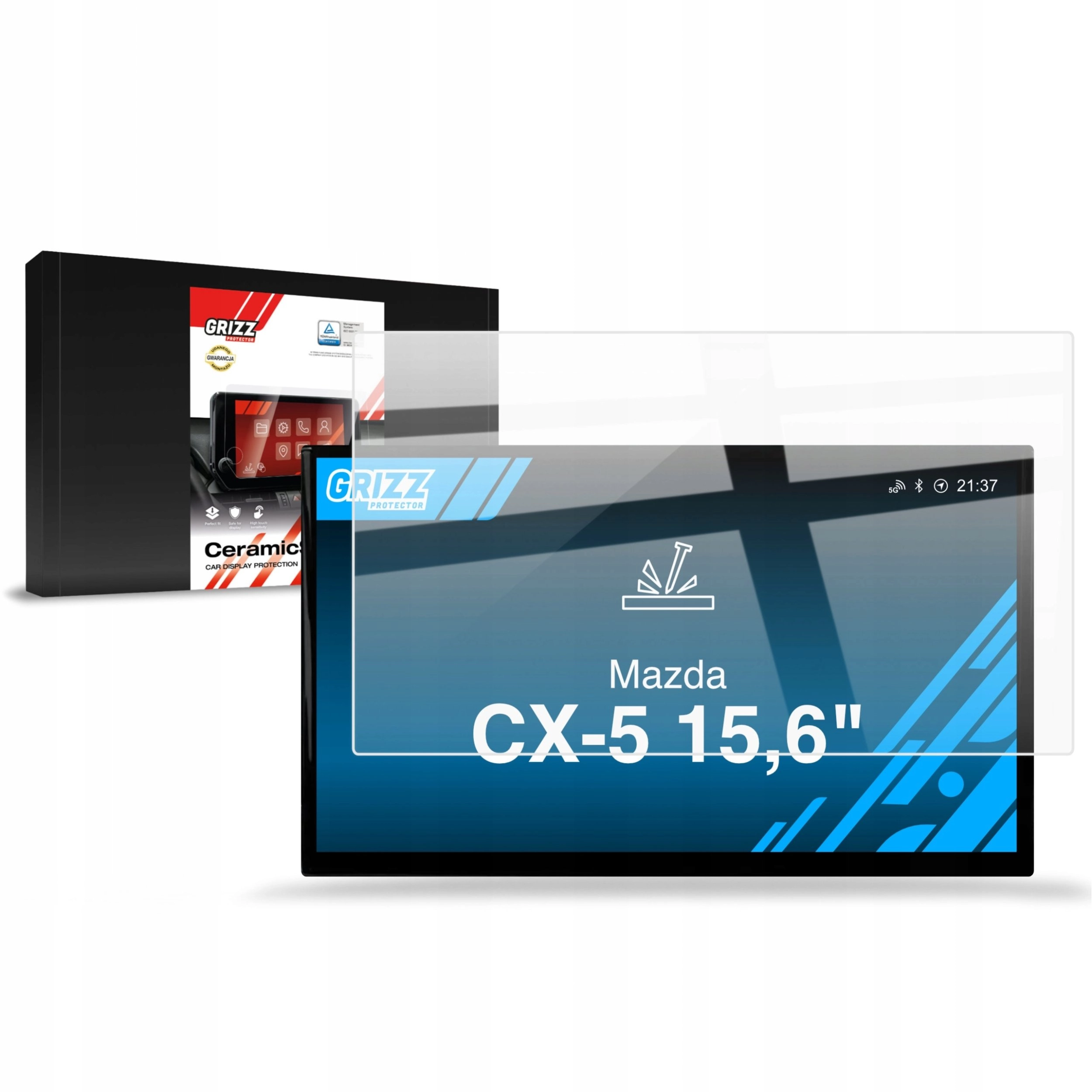 GrizzGlass GrizzGlass CarDisplay Protection ceramic foil
