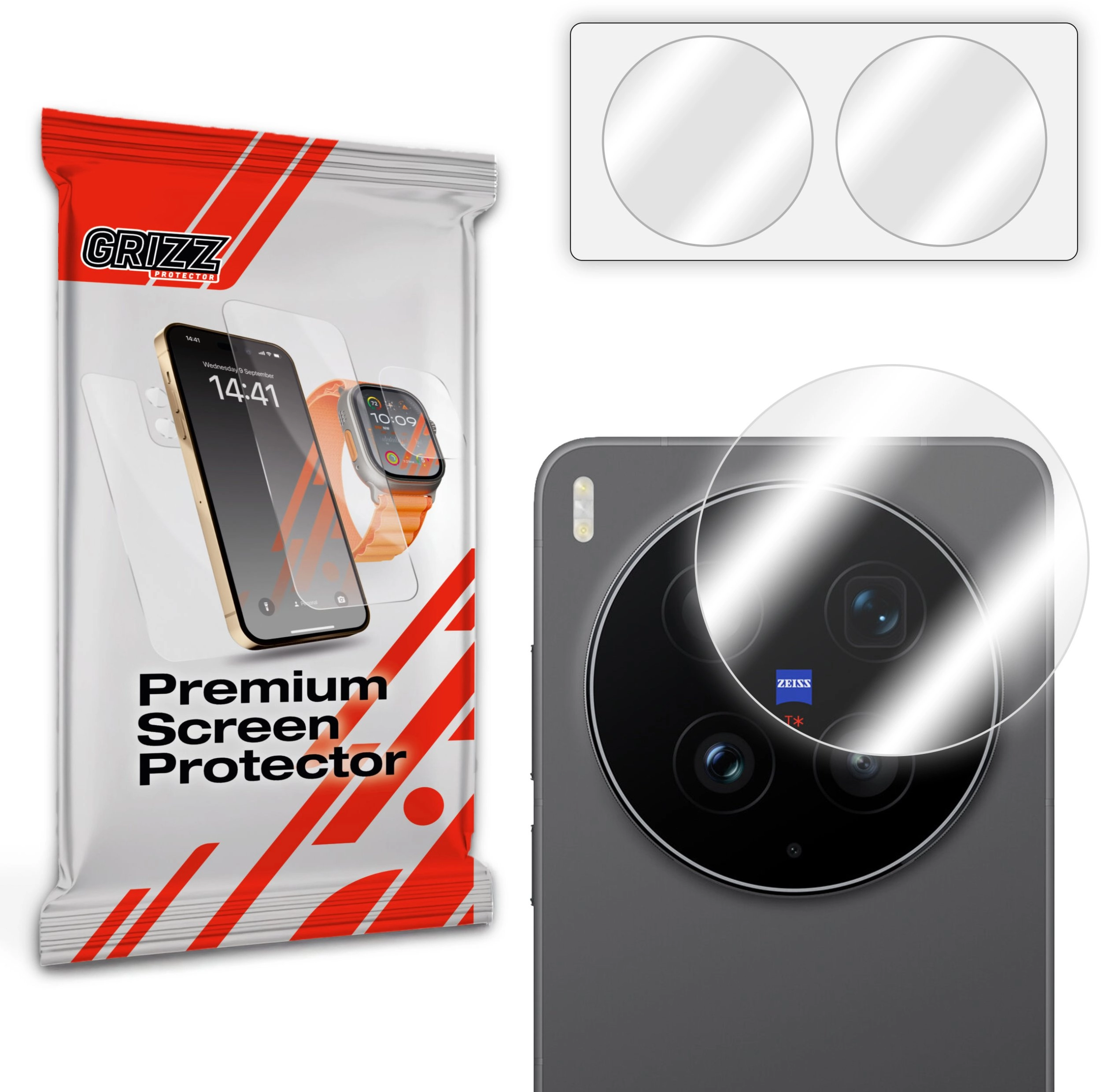 GrizzGlass GrizzGlass HybridGlass Camera Glass for