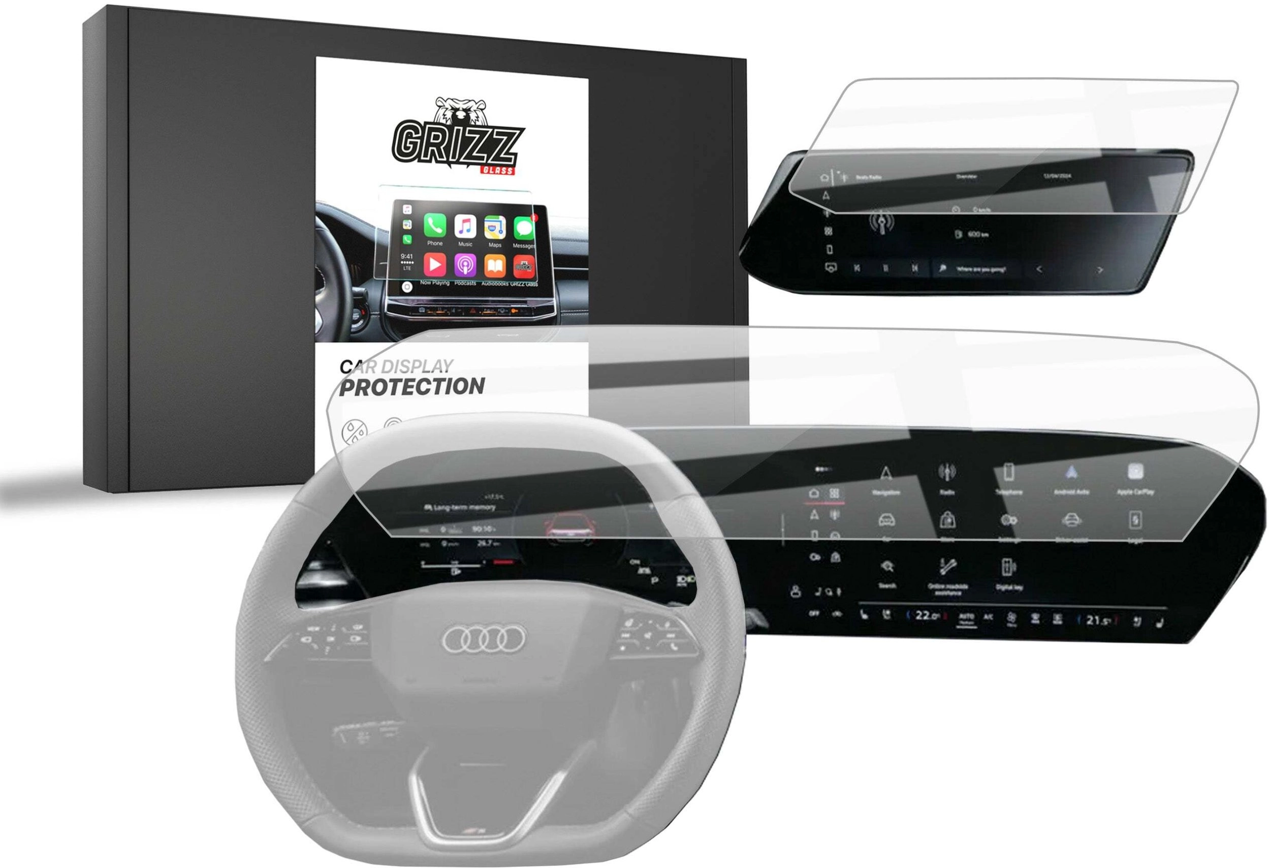 GrizzGlass GrizzGlass CarDisplay Protection ceramic foil