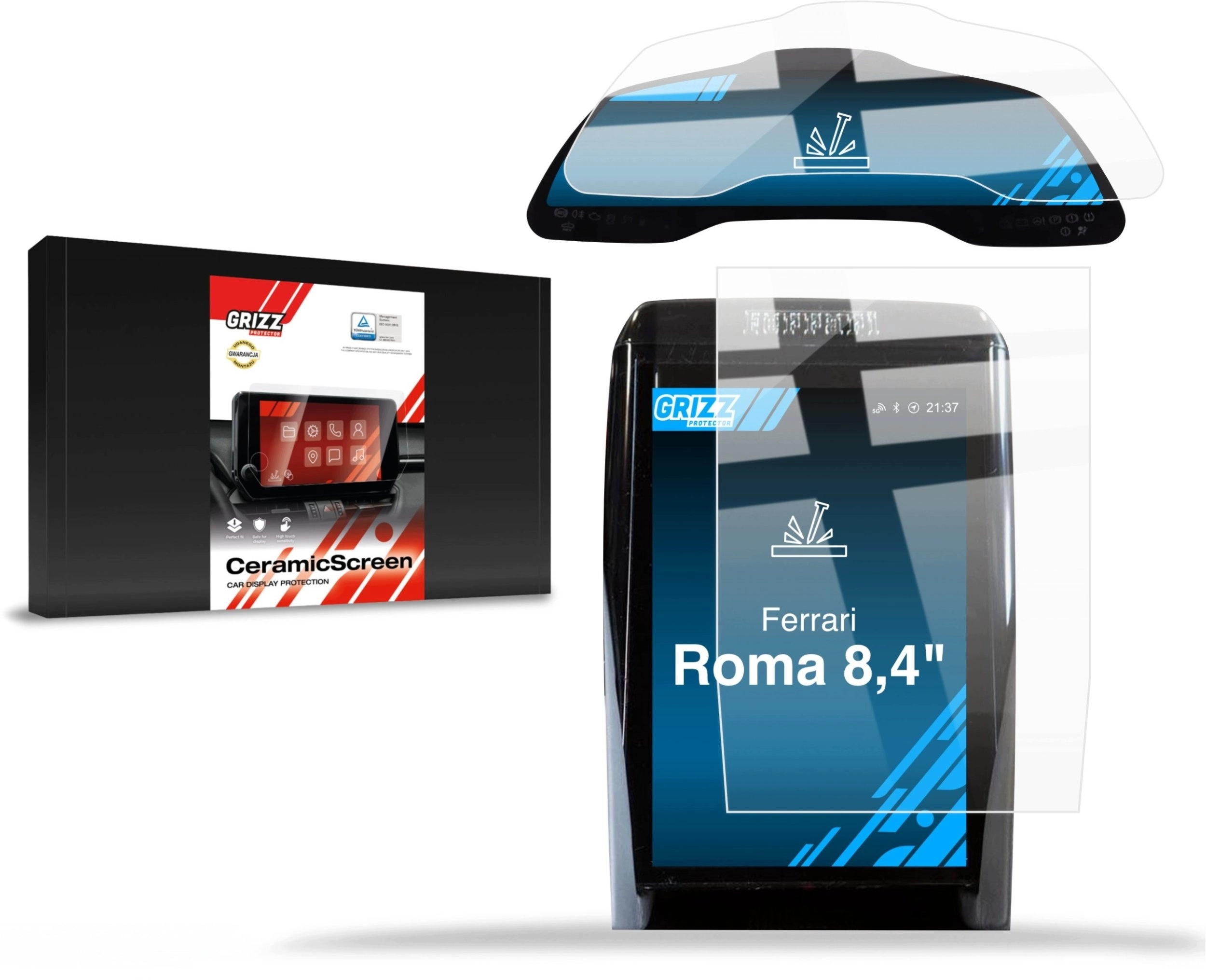 GrizzGlass Folia ceramiczna GrizzGlass CarDisplay Protection