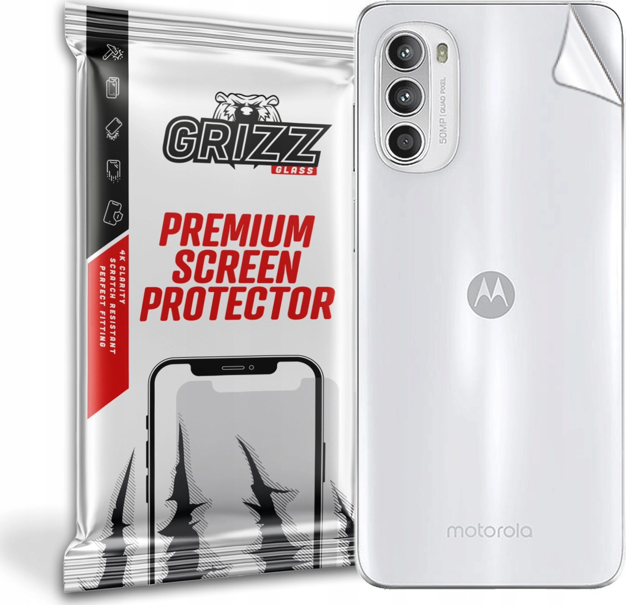 GrizzGlass Folia na tył Grizz Motorola