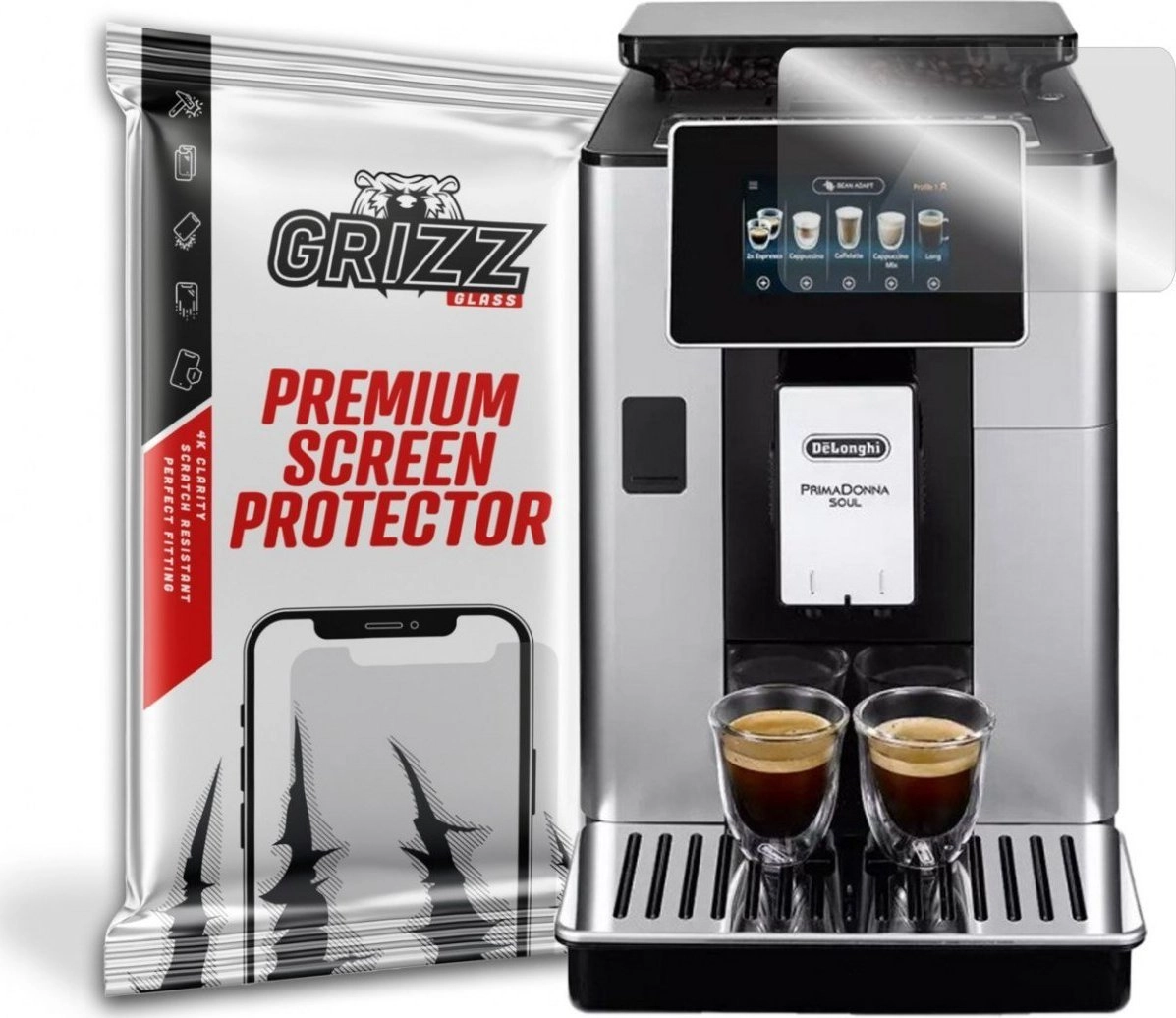 GrizzGlass Hybrid glass DeLonghi Primadonna Soul