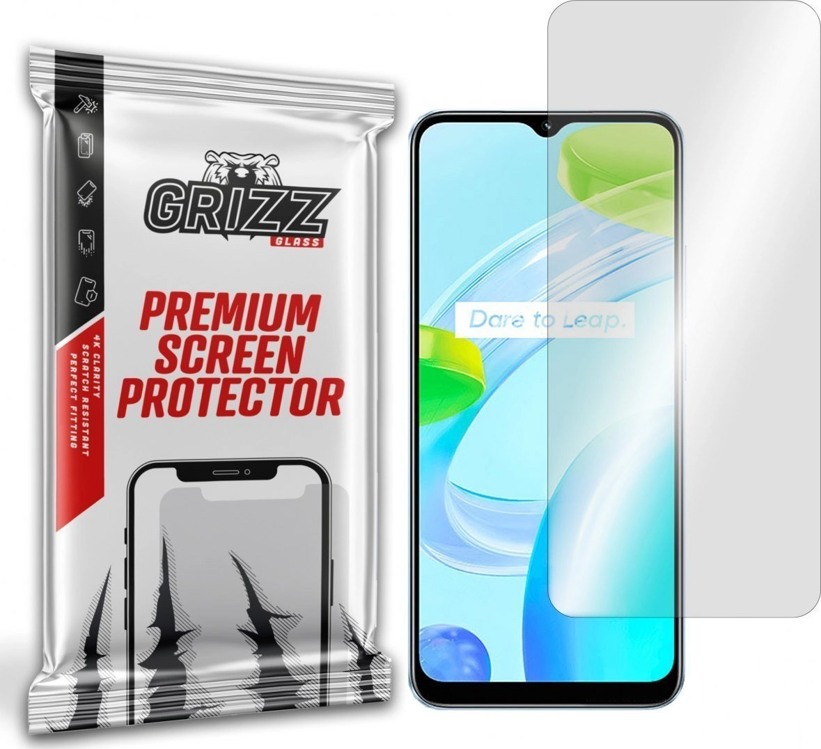 GrizzGlass Grizz Realme C30 Hybrid Glass
