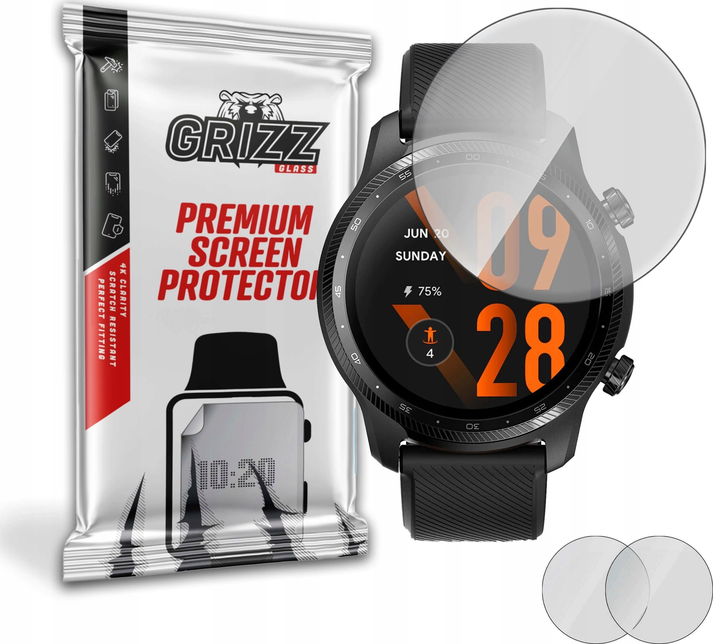 GrizzGlass Folia matowa Grizz TicWatch 3