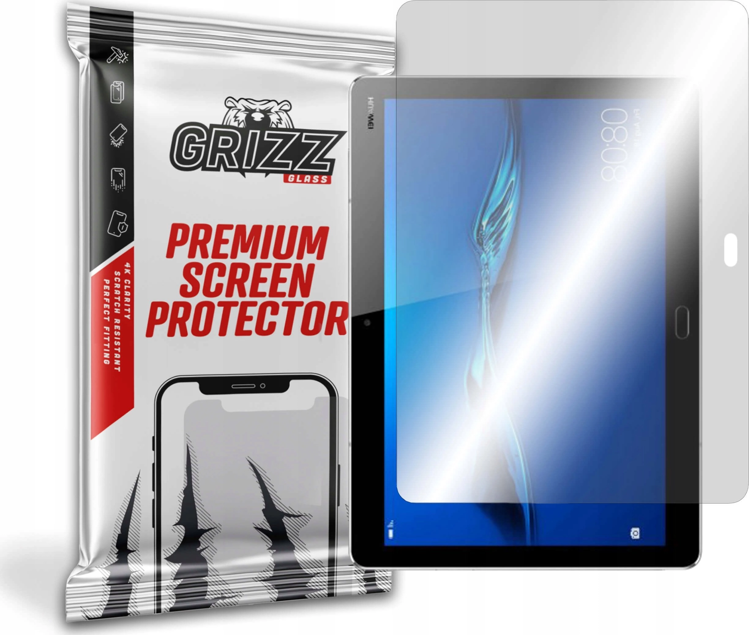 GrizzGlass Szkło hybrydowe Grizz Huawei MediaPad