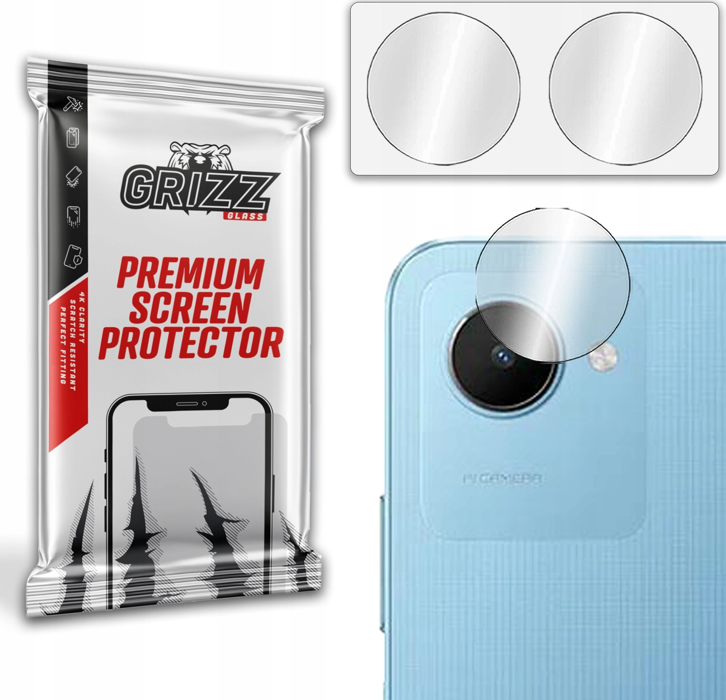 GrizzGlass Grizz Realme C30s camera glass