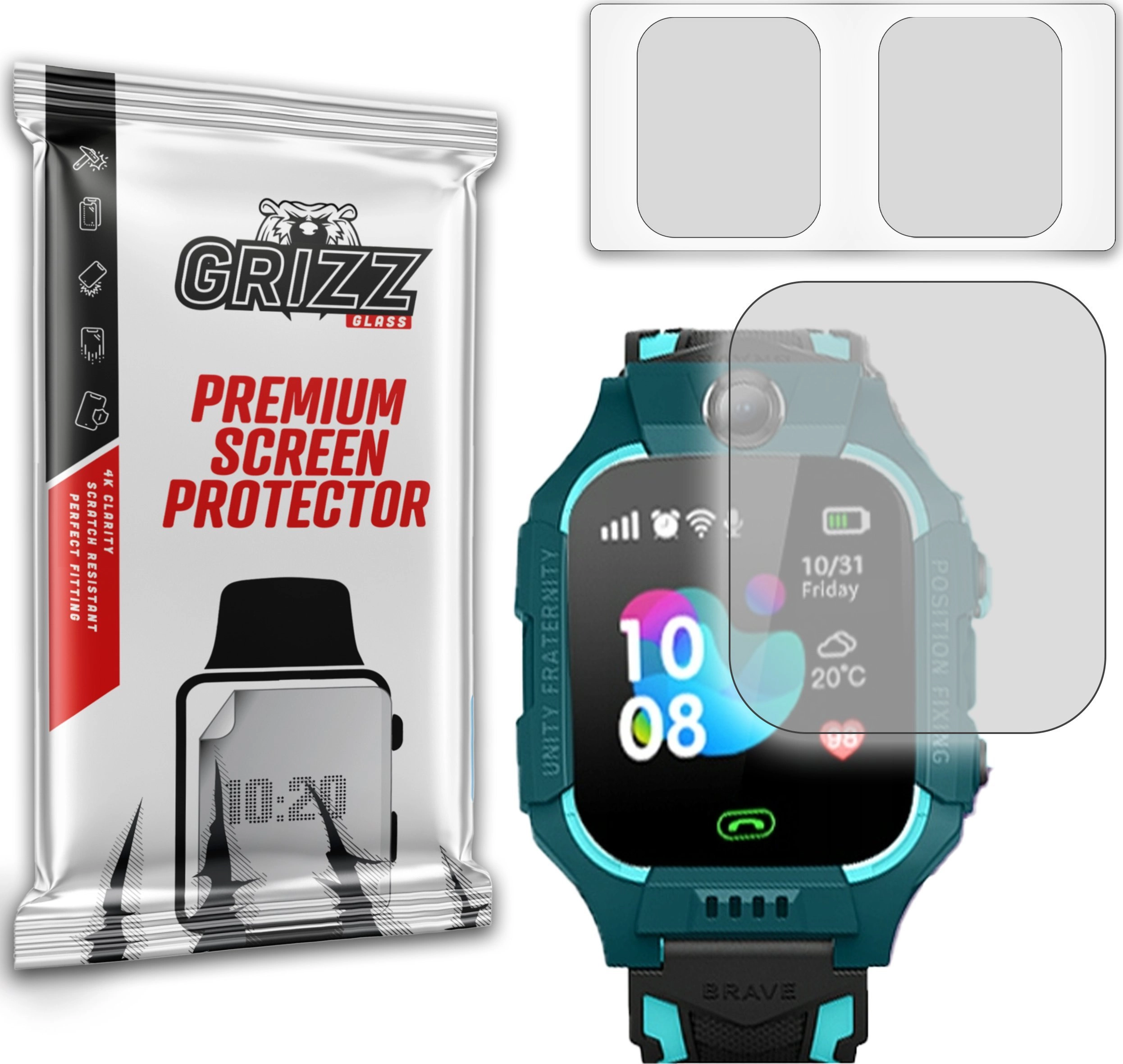 GrizzGlass Folia matowa Grizz KidsWatch A7s