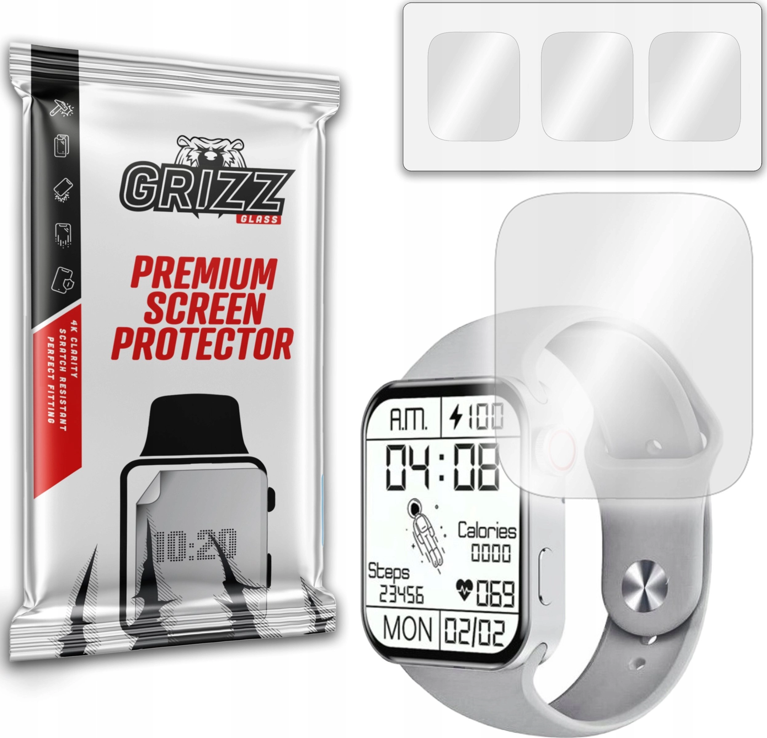 GrizzGlass Folia hydrożelowa Grizz Smartwatch Series