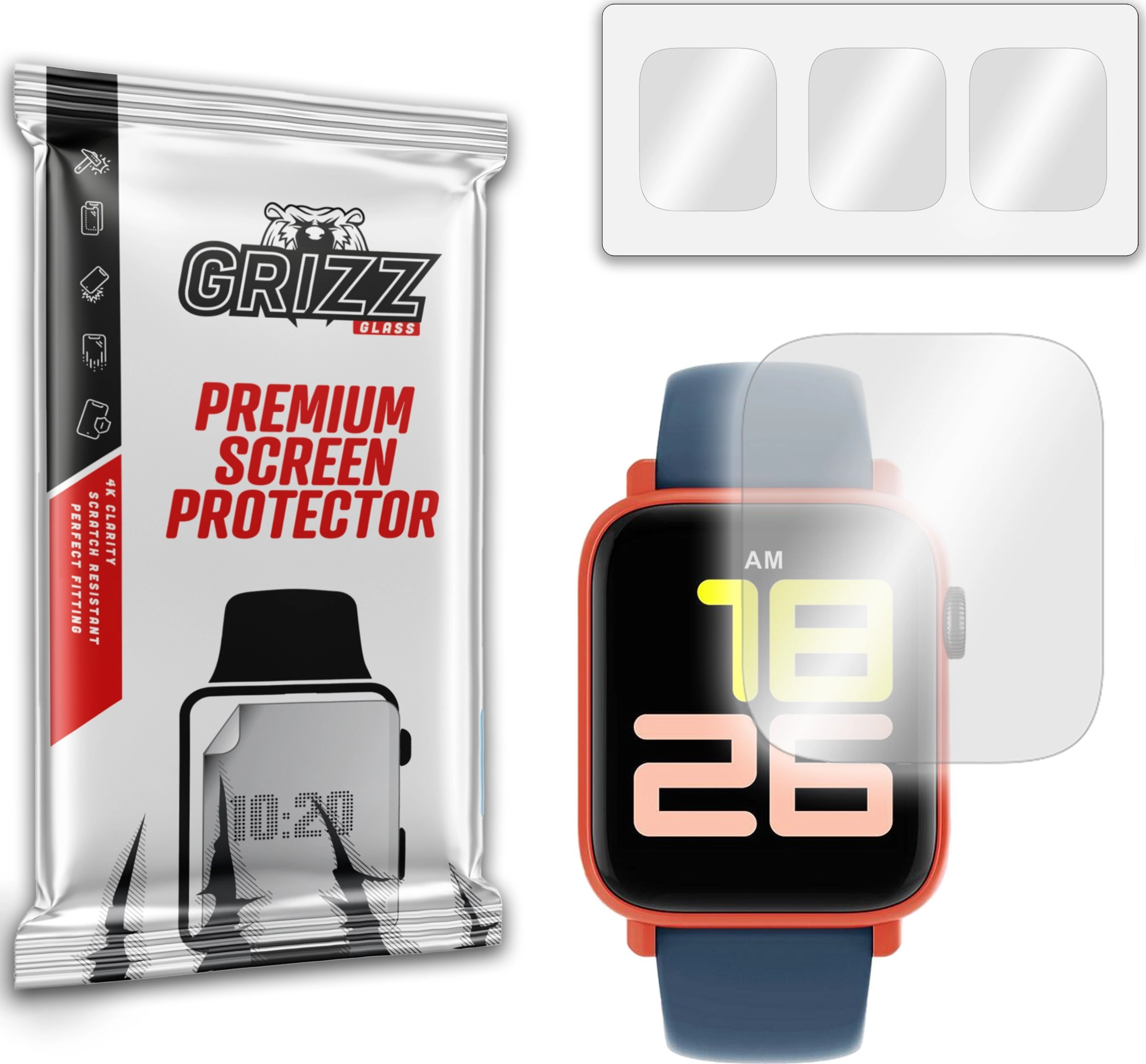 GrizzGlass Folia hydrożelowa GrizzGlass Hydrofilm Smartwatch
