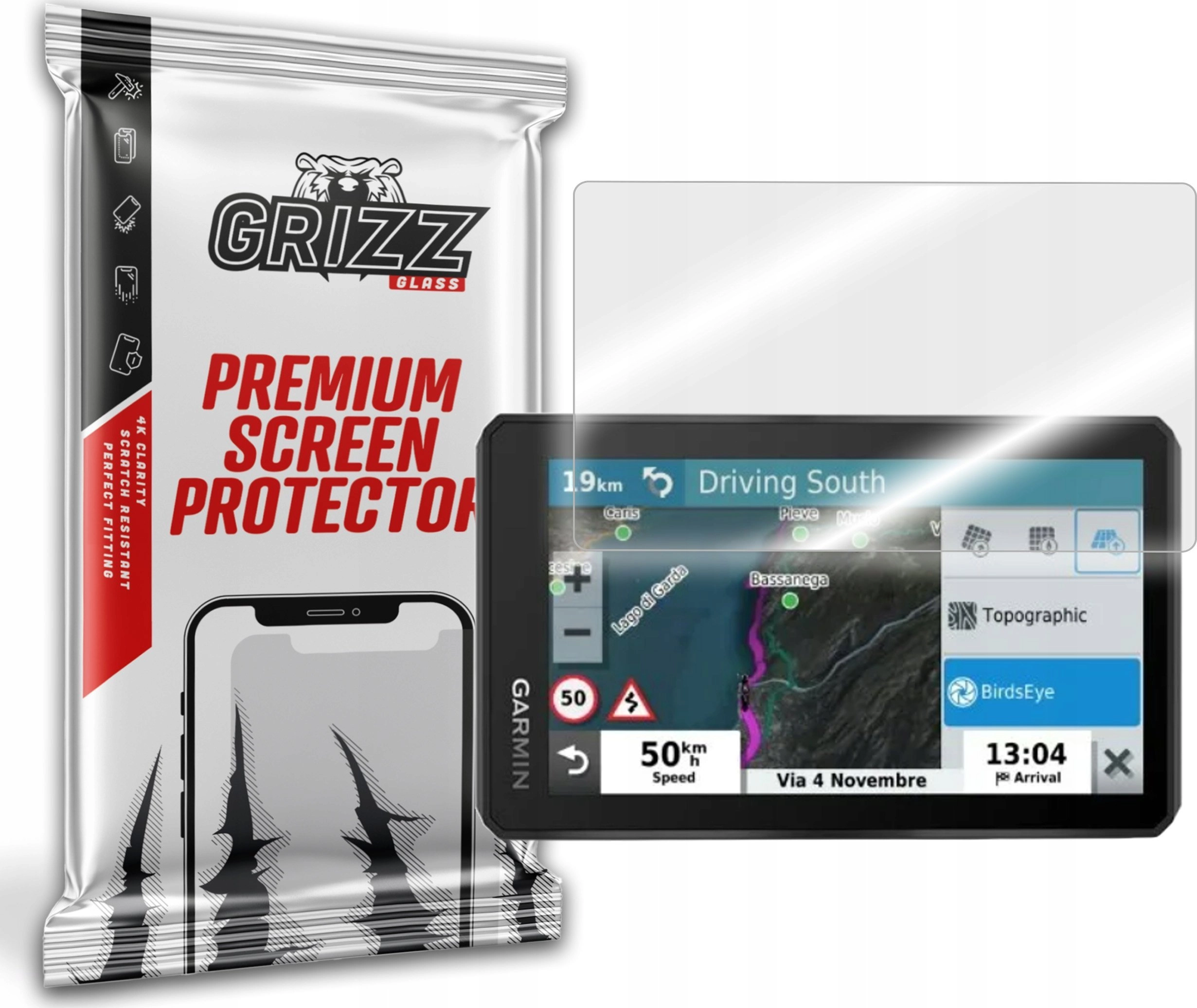 GrizzGlass Szkło hybrydowe GrizzGlass HybridGlass Garmin