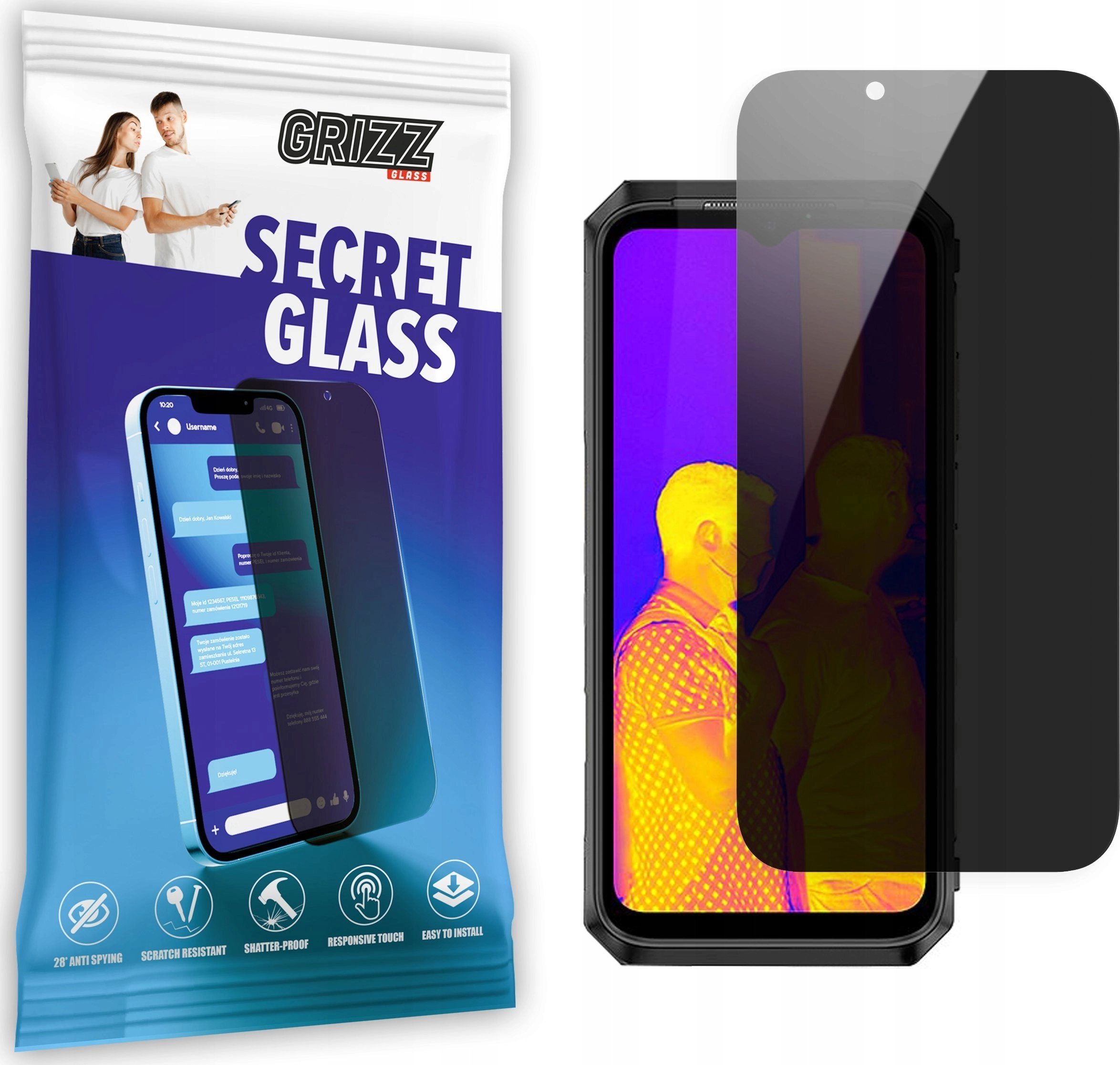 GrizzGlass Szkło prywatyzujące GrizzGlass SecretGlass do
