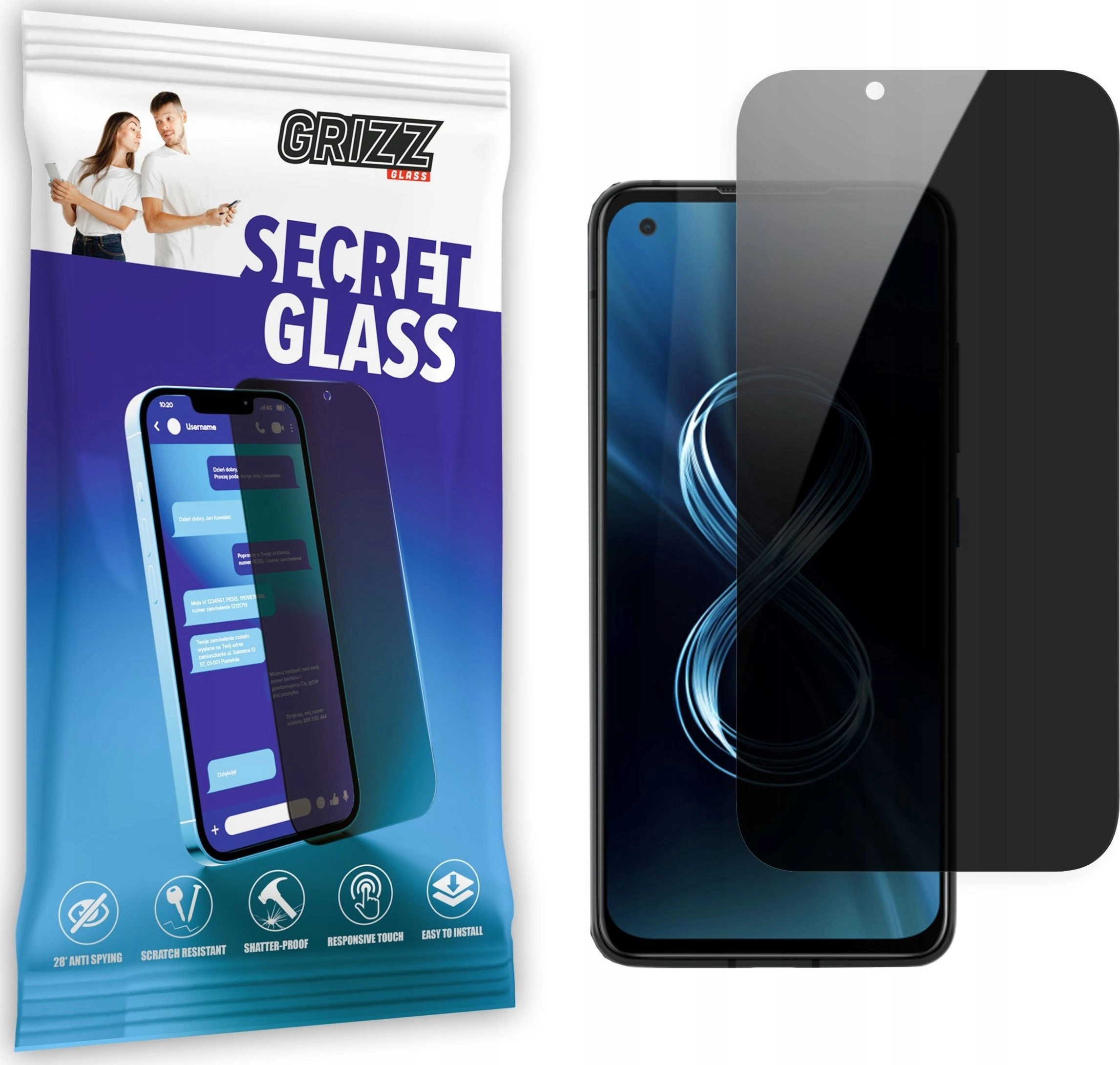 GrizzGlass Szkło prywatyzujące GrizzGlass SecretGlass do