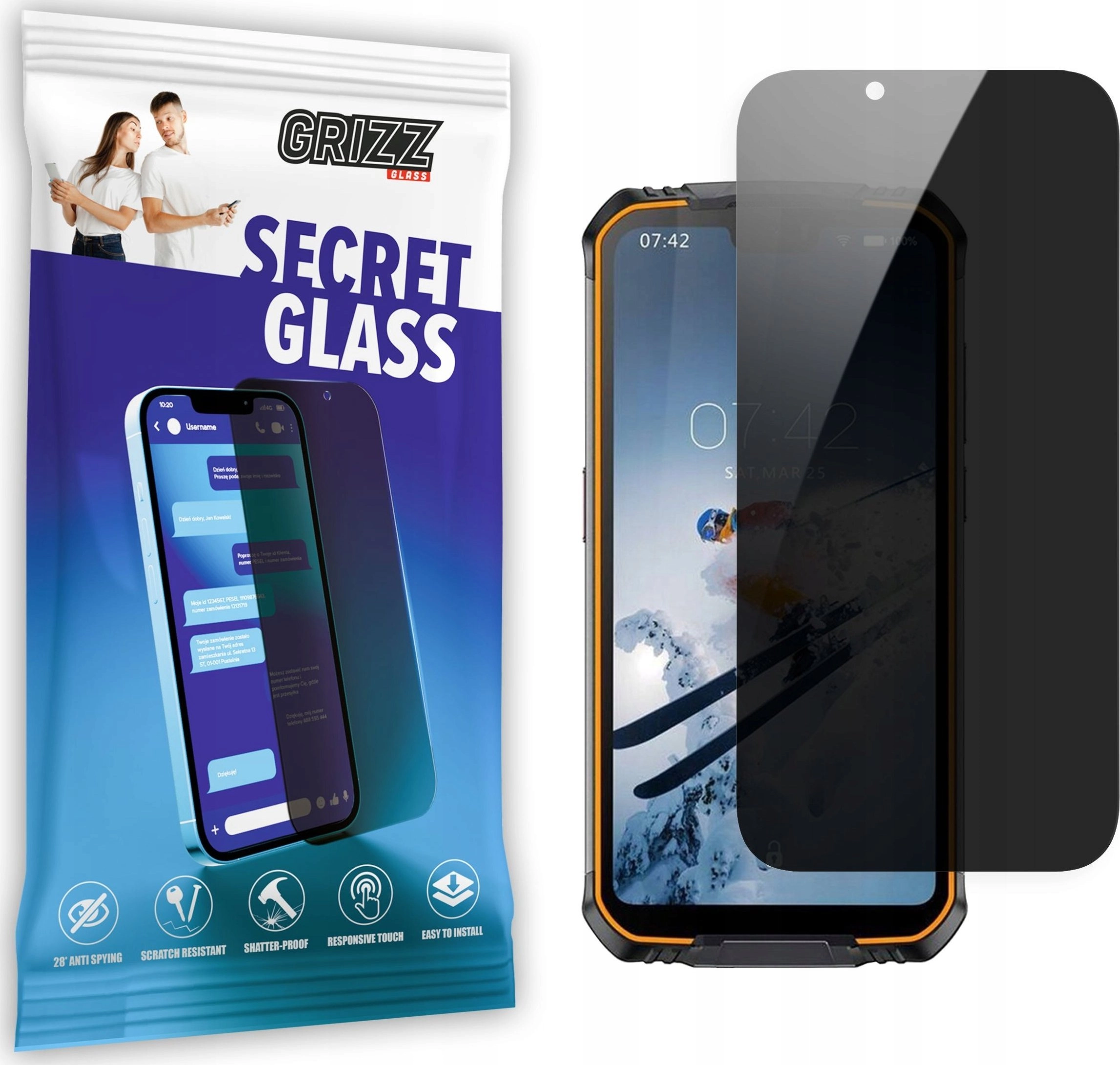 GrizzGlass Szkło prywatyzujące GrizzGlass SecretGlass do