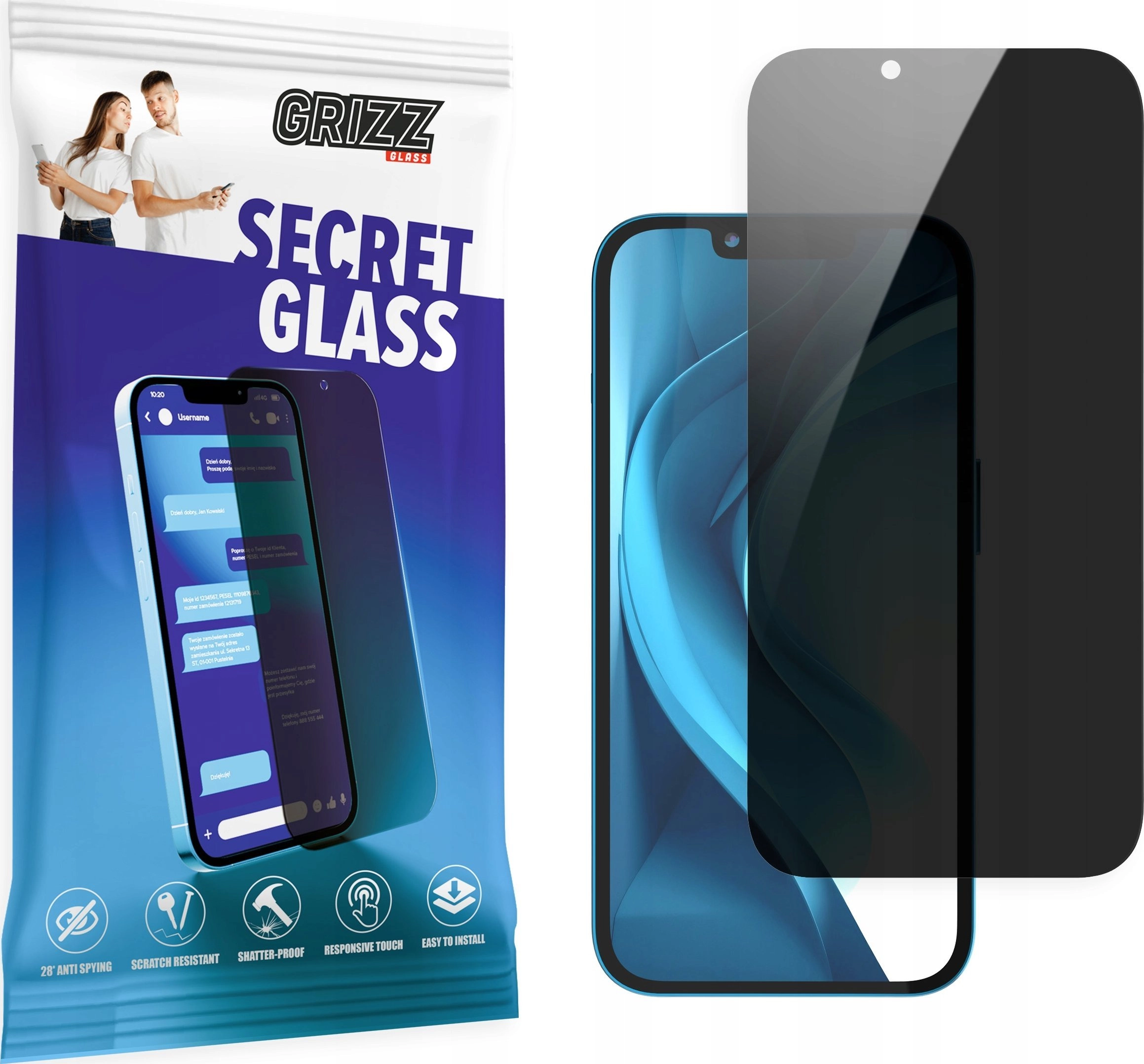 GrizzGlass Szkło prywatyzujące GrizzGlass SecretGlass do