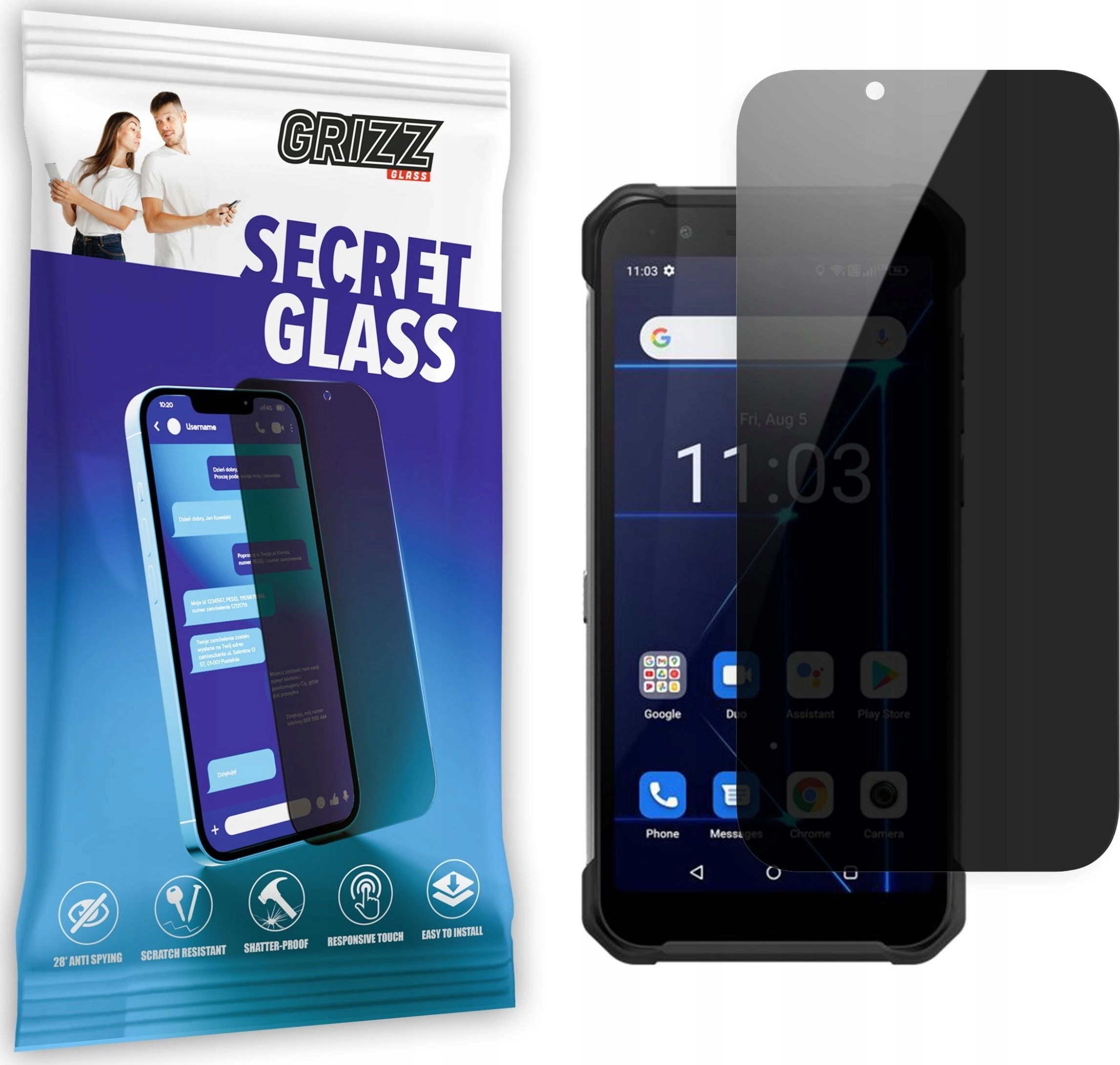 GrizzGlass Szkło prywatyzujące GrizzGlass SecretGlass do