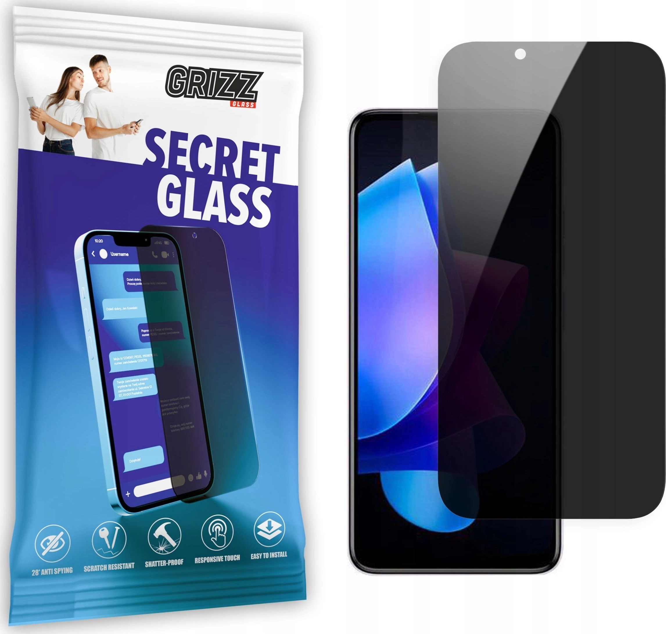 GrizzGlass Szkło prywatyzujące GrizzGlass SecretGlass do
