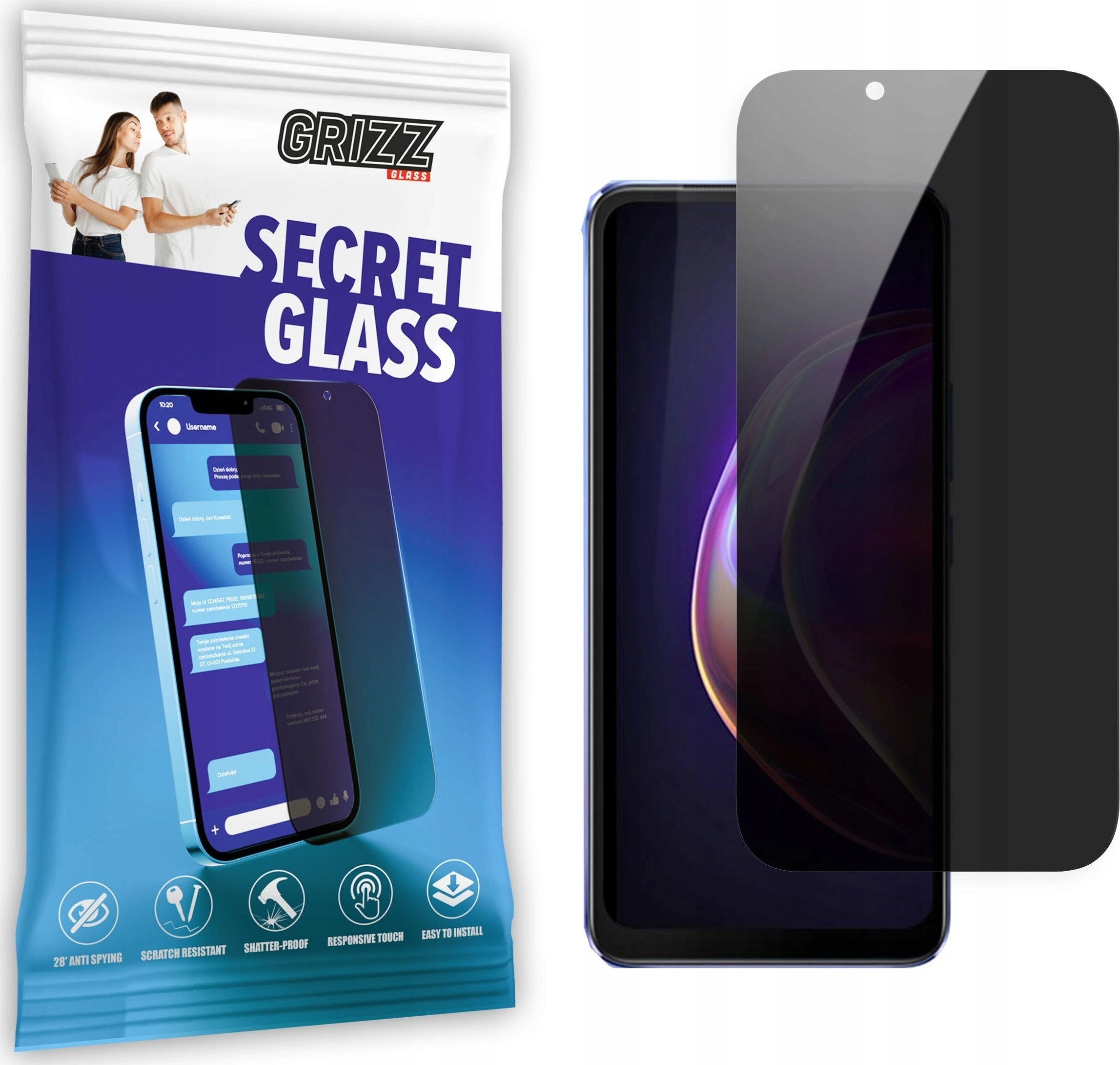 GrizzGlass Szkło prywatyzujące GrizzGlass SecretGlass Vivo