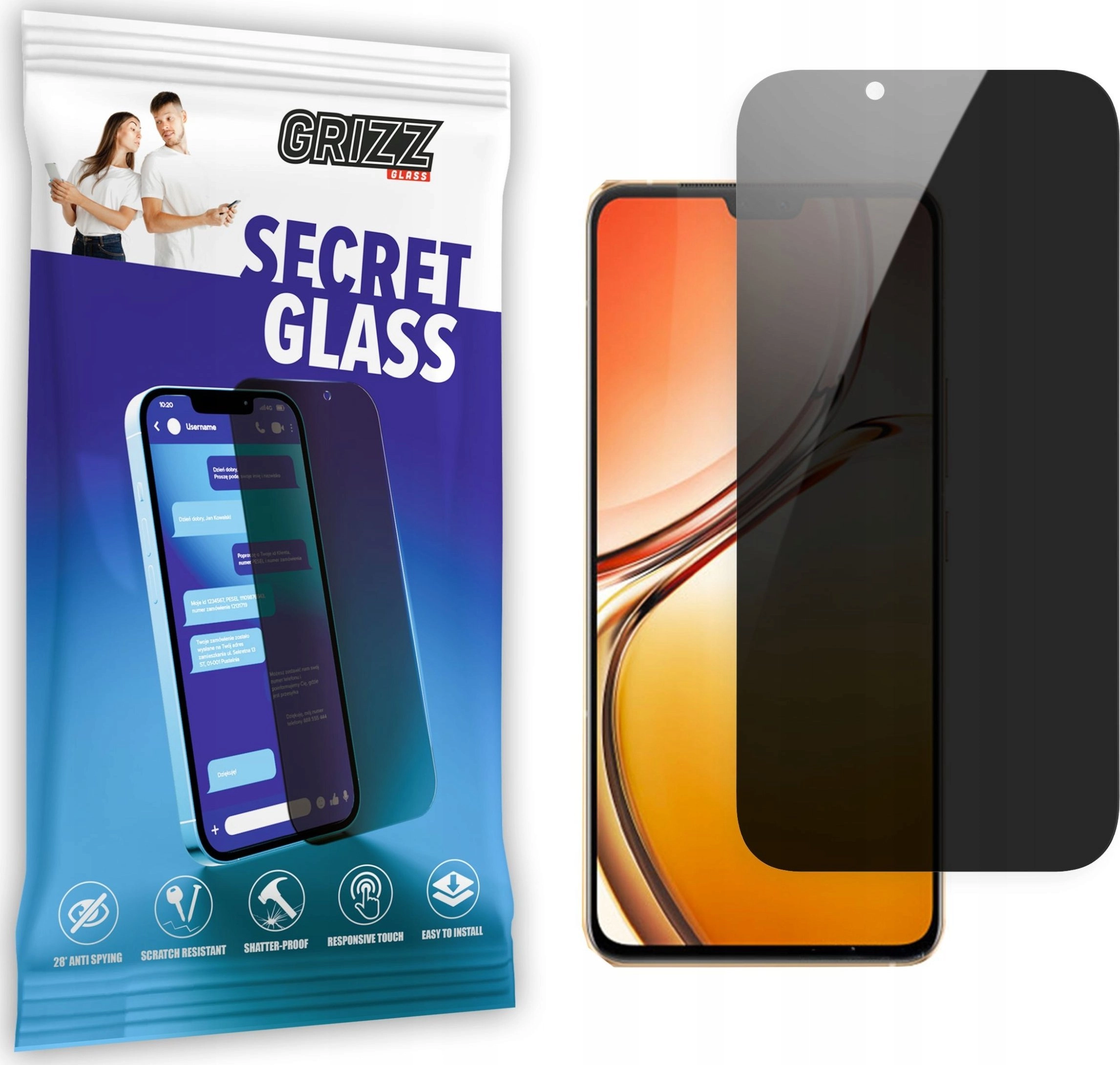 GrizzGlass Szkło prywatyzujące GrizzGlass SecretGlass Vivo