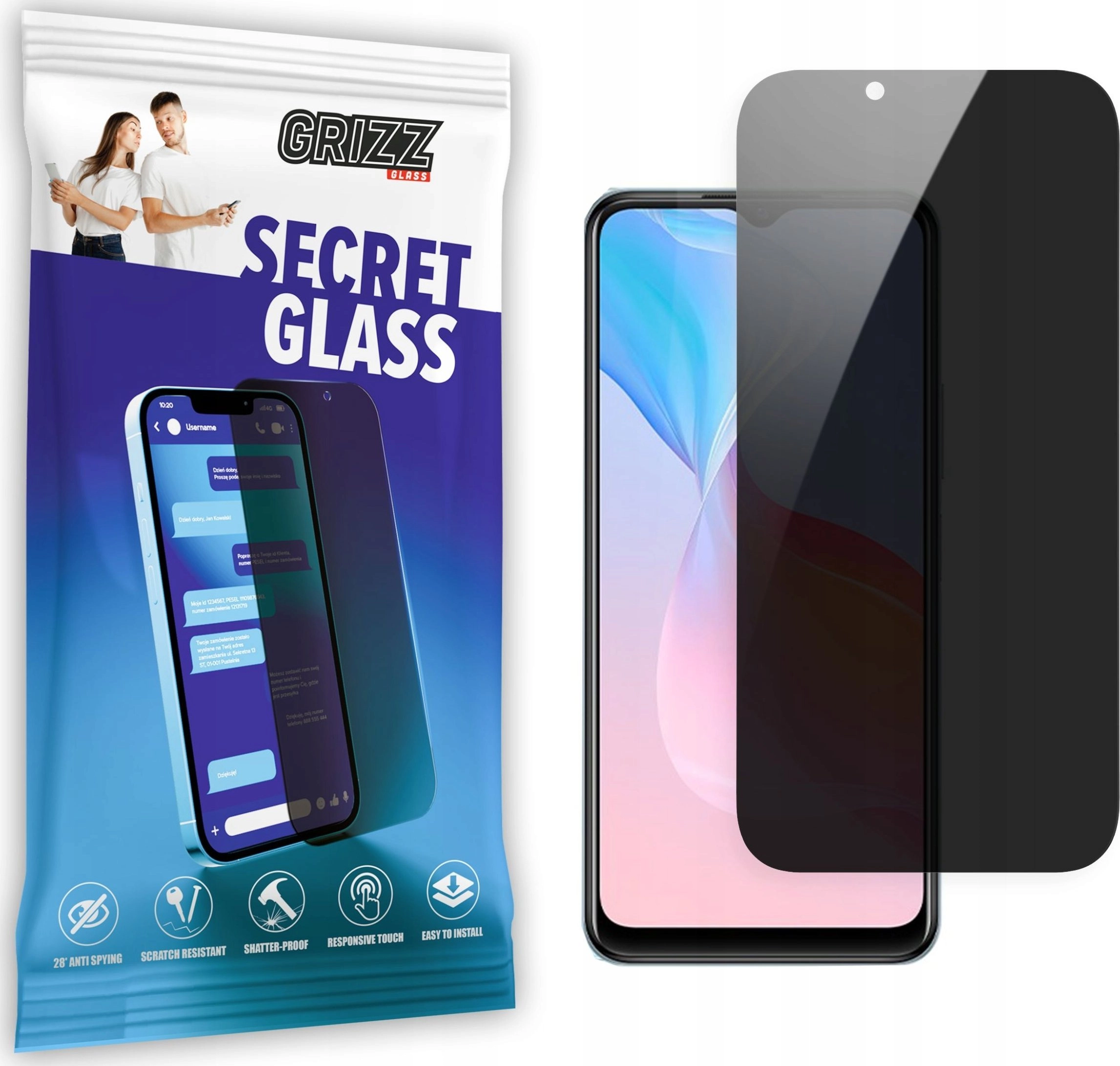 GrizzGlass Szkło prywatyzujące GrizzGlass SecretGlass Vivo