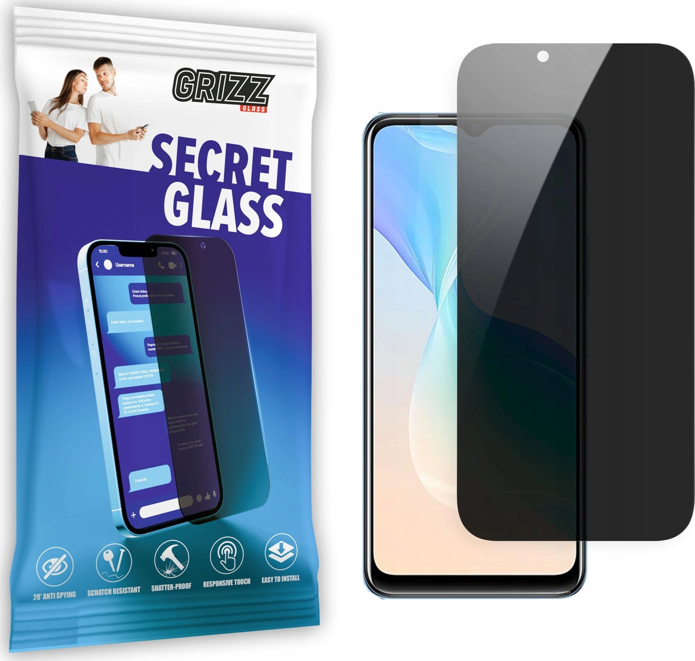 GrizzGlass Szkło prywatyzujące GrizzGlass SecretGlass Vivo