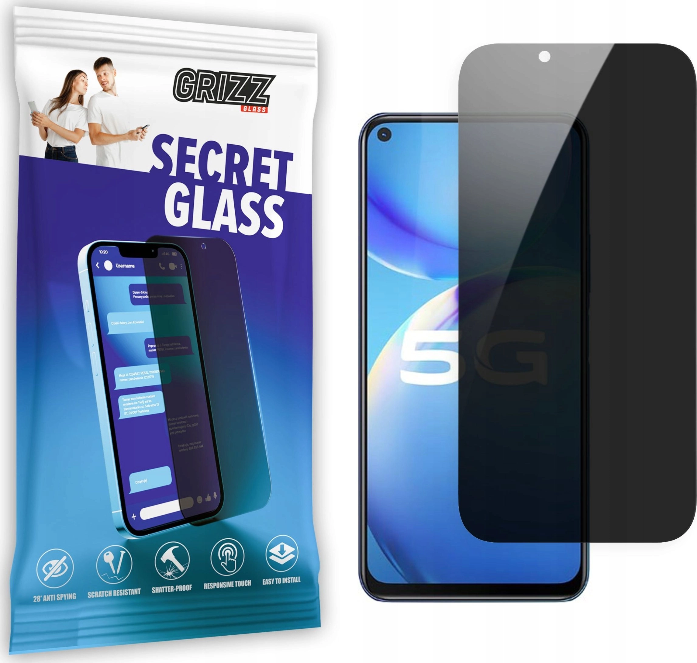 GrizzGlass Szkło prywatyzujące GrizzGlass SecretGlass Vivo
