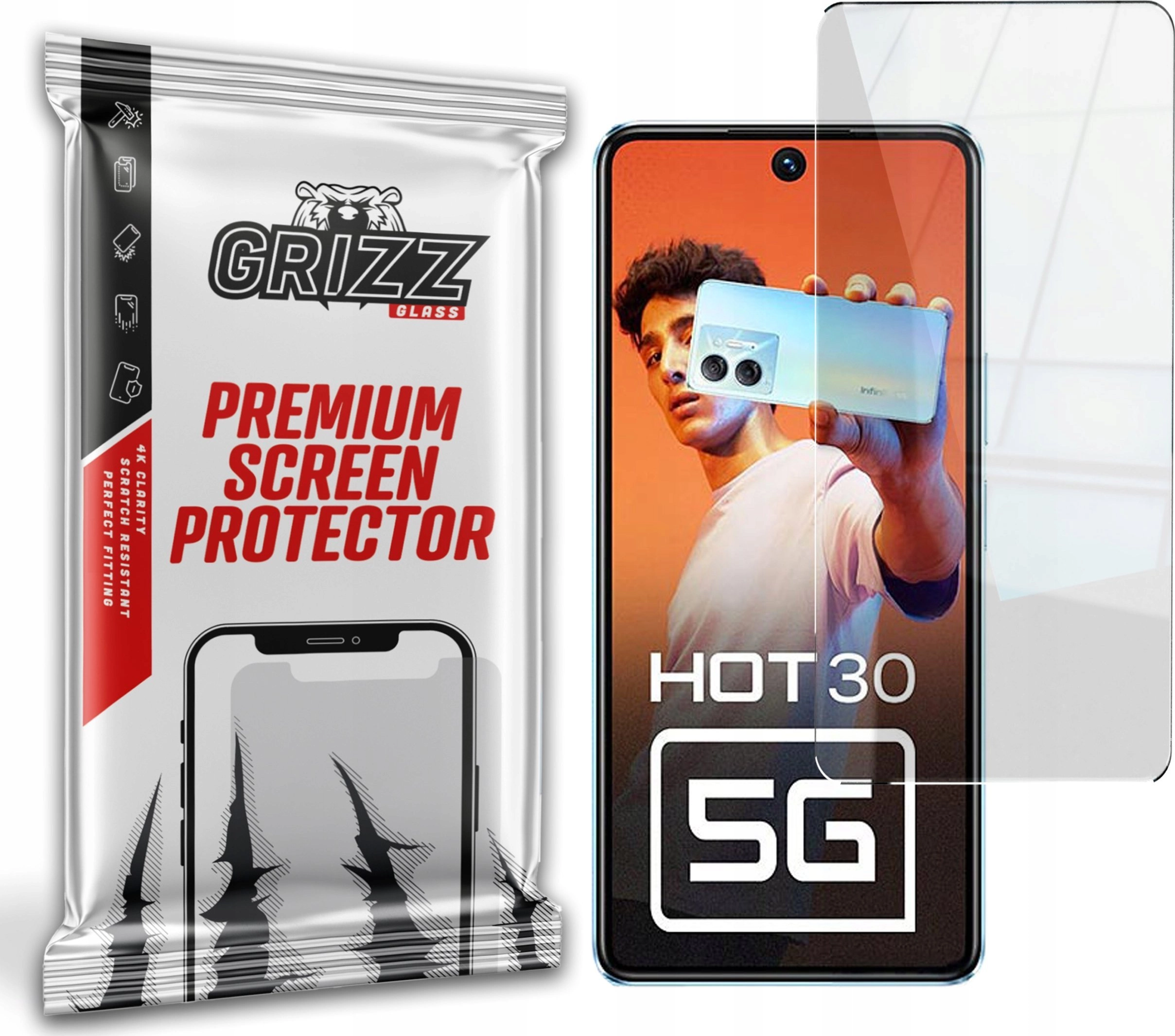 GrizzGlass GrizzGlass HybridGlass Infinix Hot 30