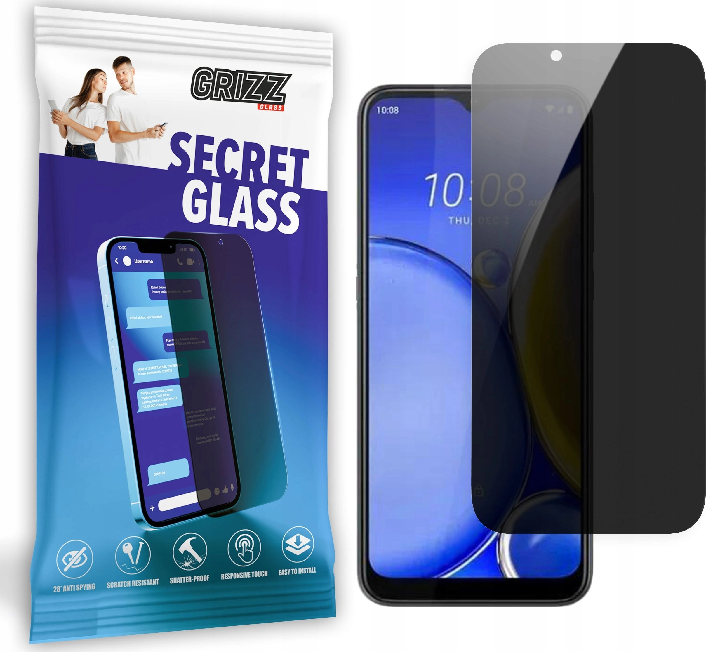 GrizzGlass Szkło prywatyzujące GrizzGlass SecretGlass do